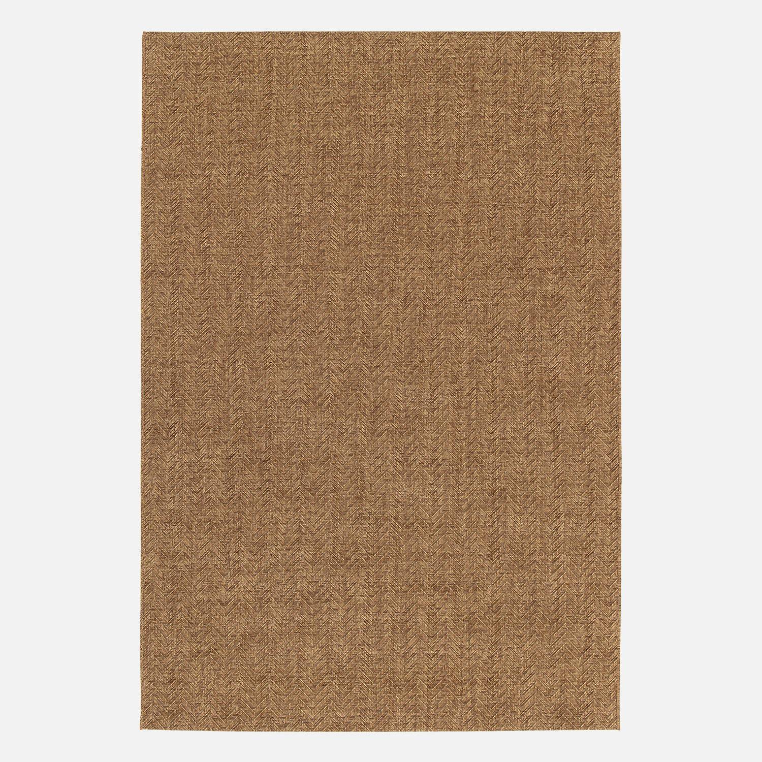 Jute-effect indoor/outdoor carpet in caramel, Oliver, 160 x 230 cm,sweeek,Photo3