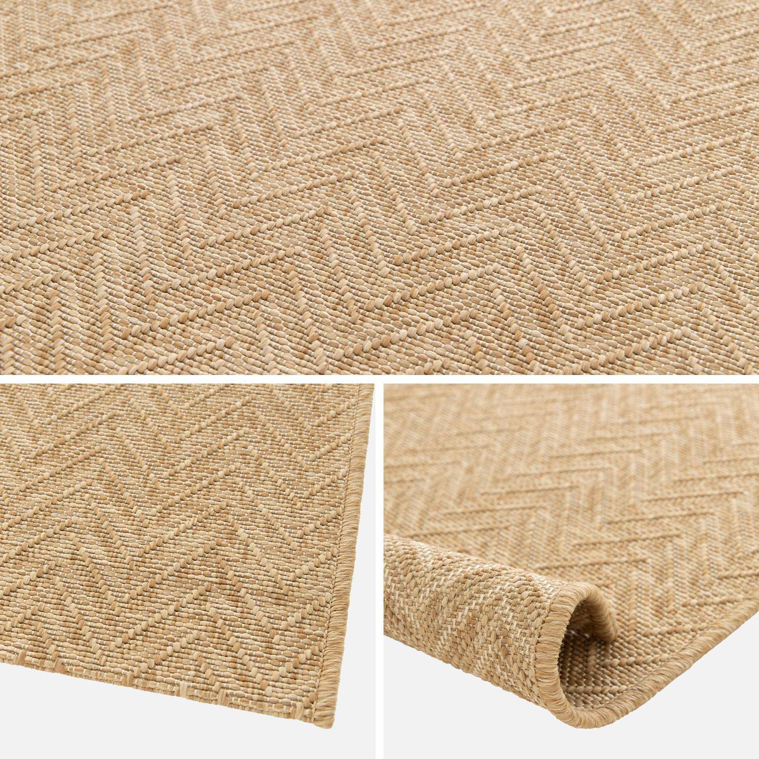 Natural jute-effect indoor/outdoor rug, Oliver, 230x160x1 cm Photo4
