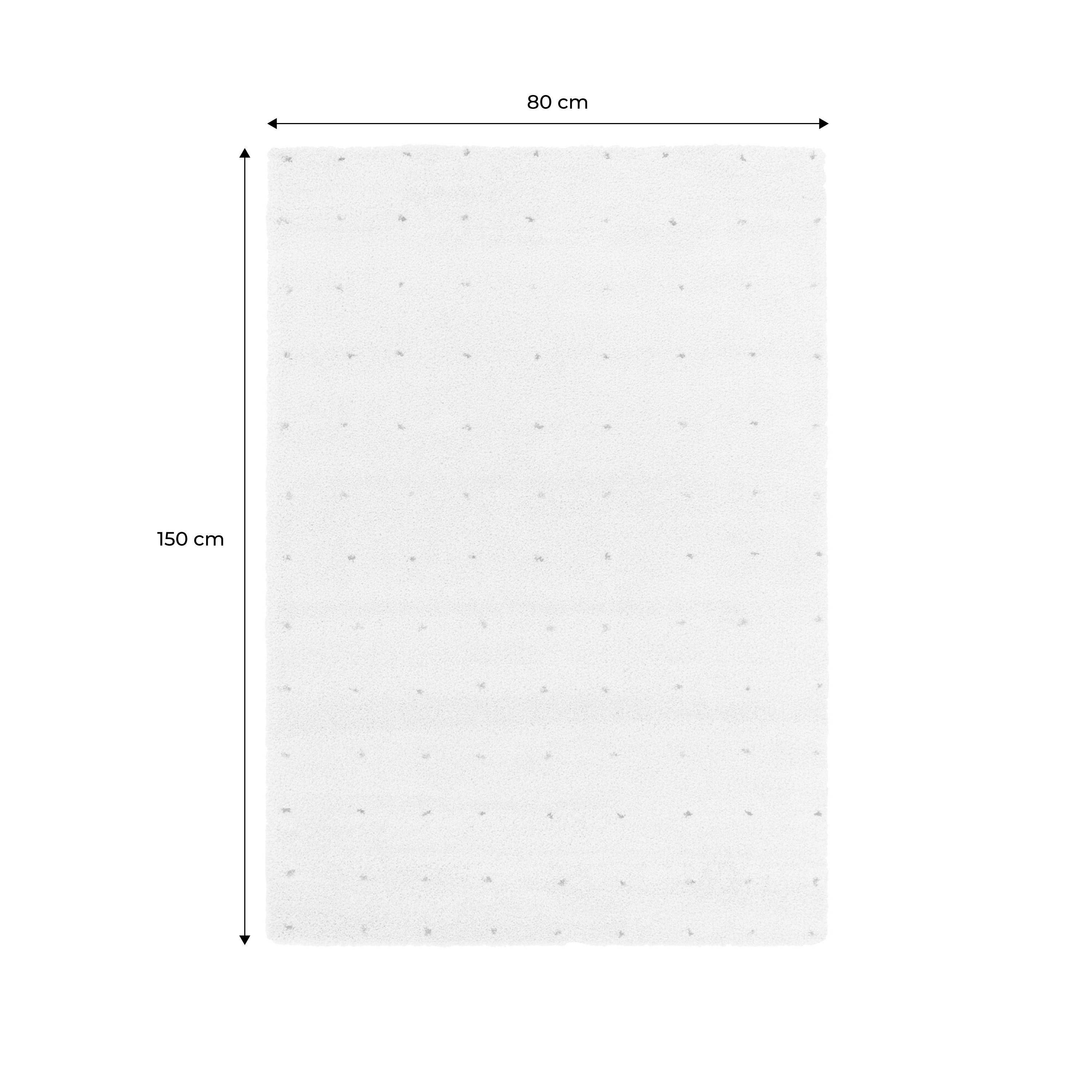 Homescapes – Tappeto di cotone Chindi riciclato, base colore: bianco, motivo a righe, multicolore 150 x 240 cm multicolore