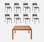 Table de jardin bois FSC + 8 chaises anthracite I sweeek