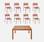 Table de jardin bois FSC + 8 chaises terracotta I sweeek