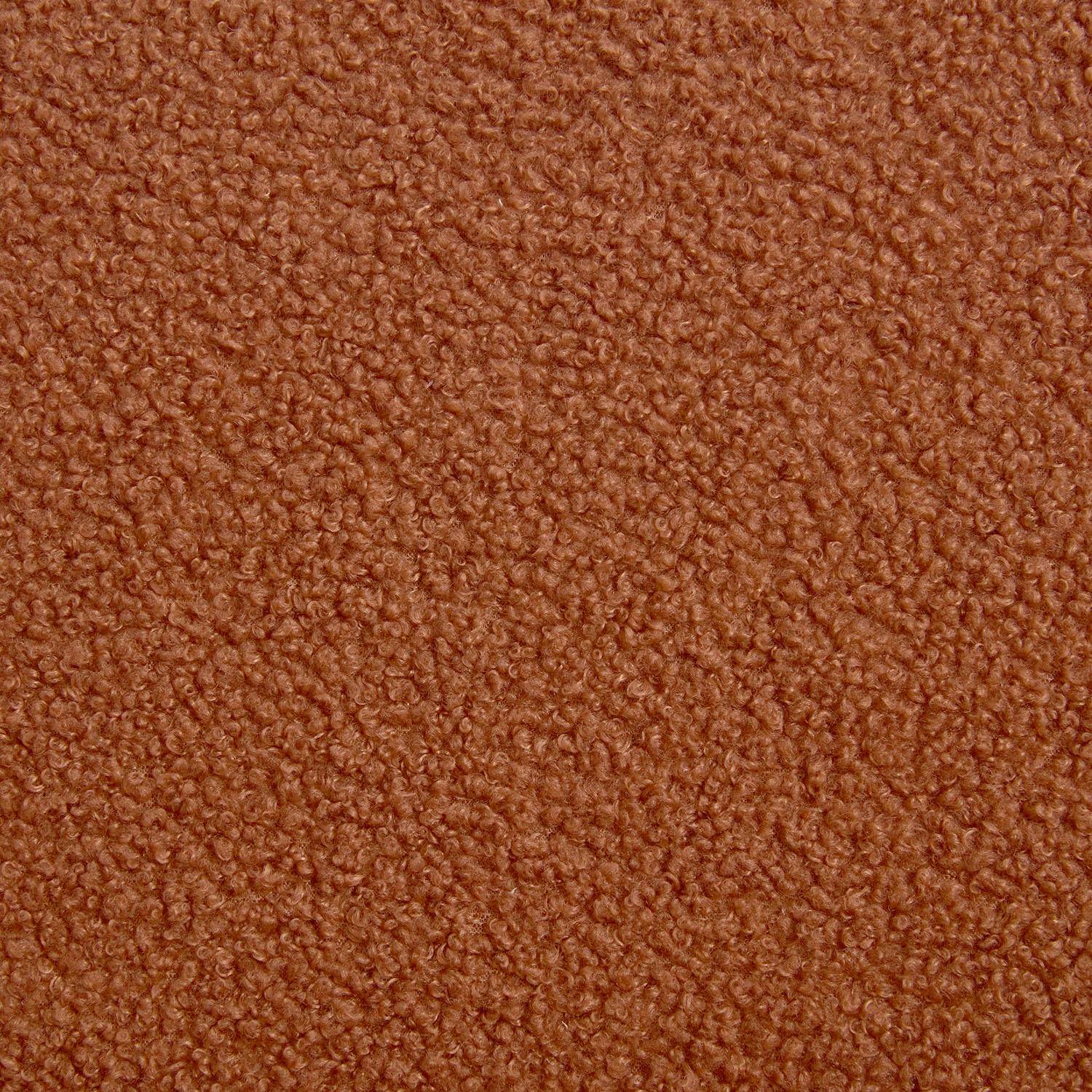 ISAK Skandynawski fotel dla dzieci z drewna kauczukowego i tkaniny boucle, Terakota, szer. 47 x gł. 43,5 x wys. 50 cm,sweeek,Photo4