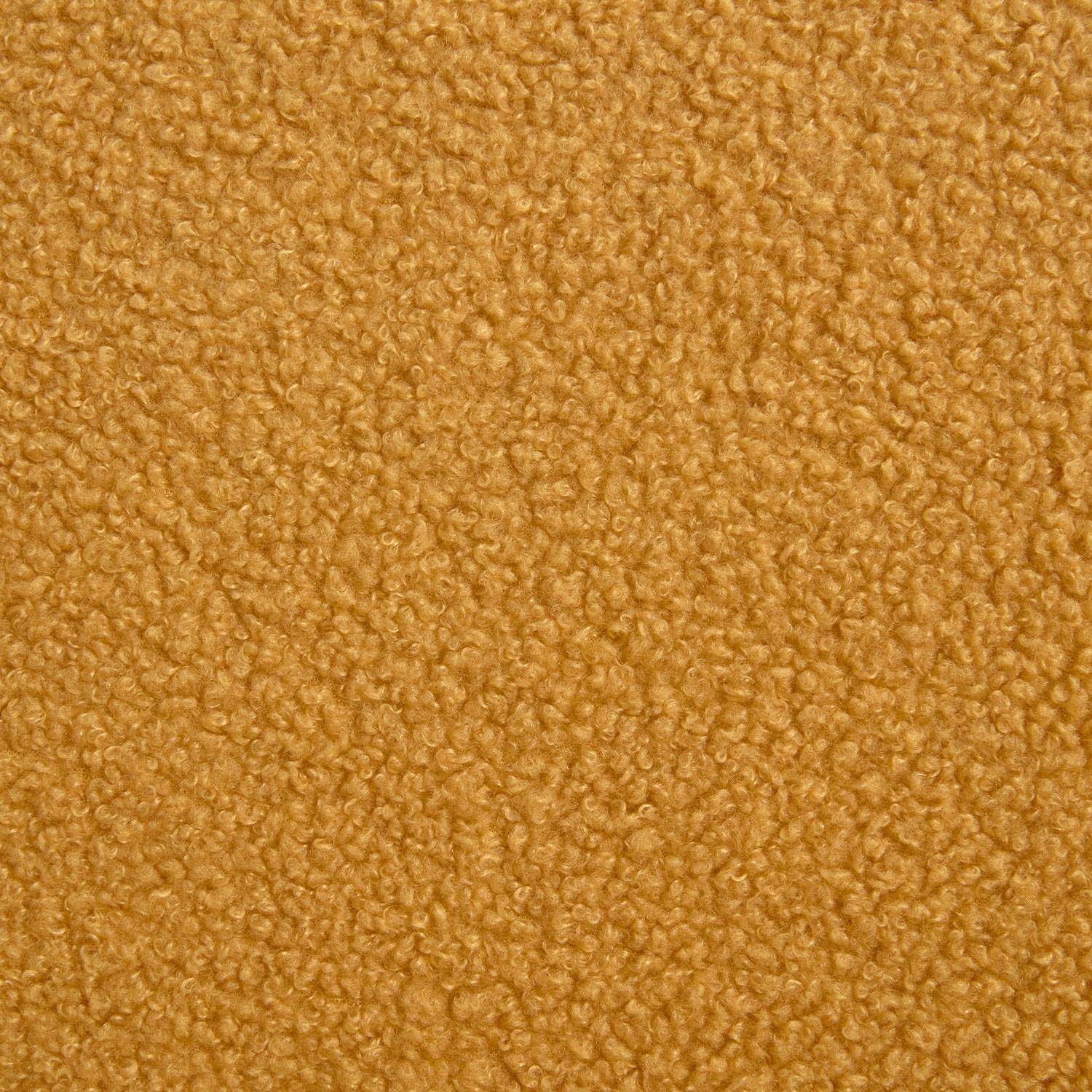 ISAK Skandynawski fotel dla dzieci z drewna kauczukowego i musztardowej tkaniny boucle, szer. 47 x gł. 43,5 x wys. 50 cm,sweeek,Photo4