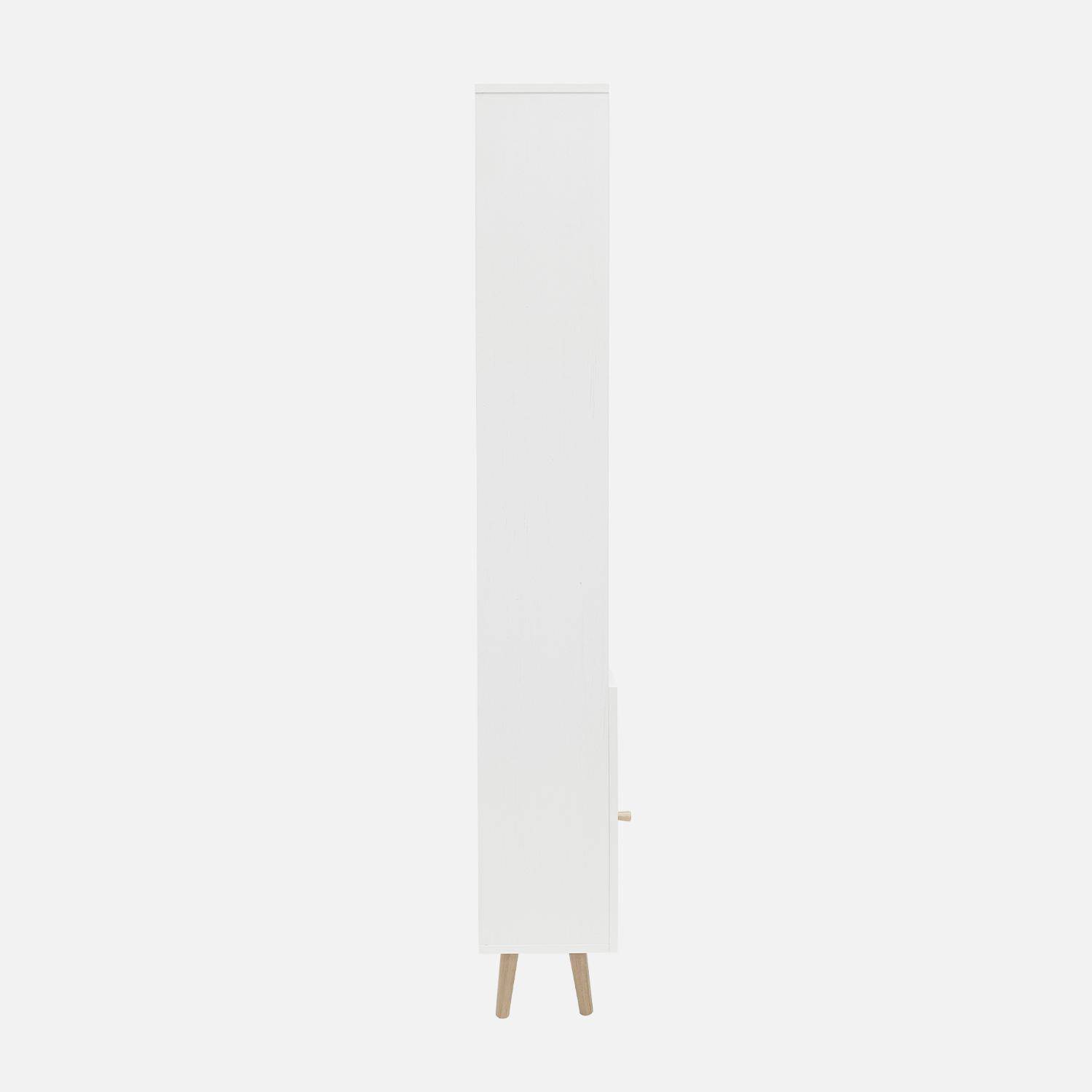 Columna de almacenamiento para cuarto de baño, Boheme, Blanco roto, 35x25x167 cm Photo4