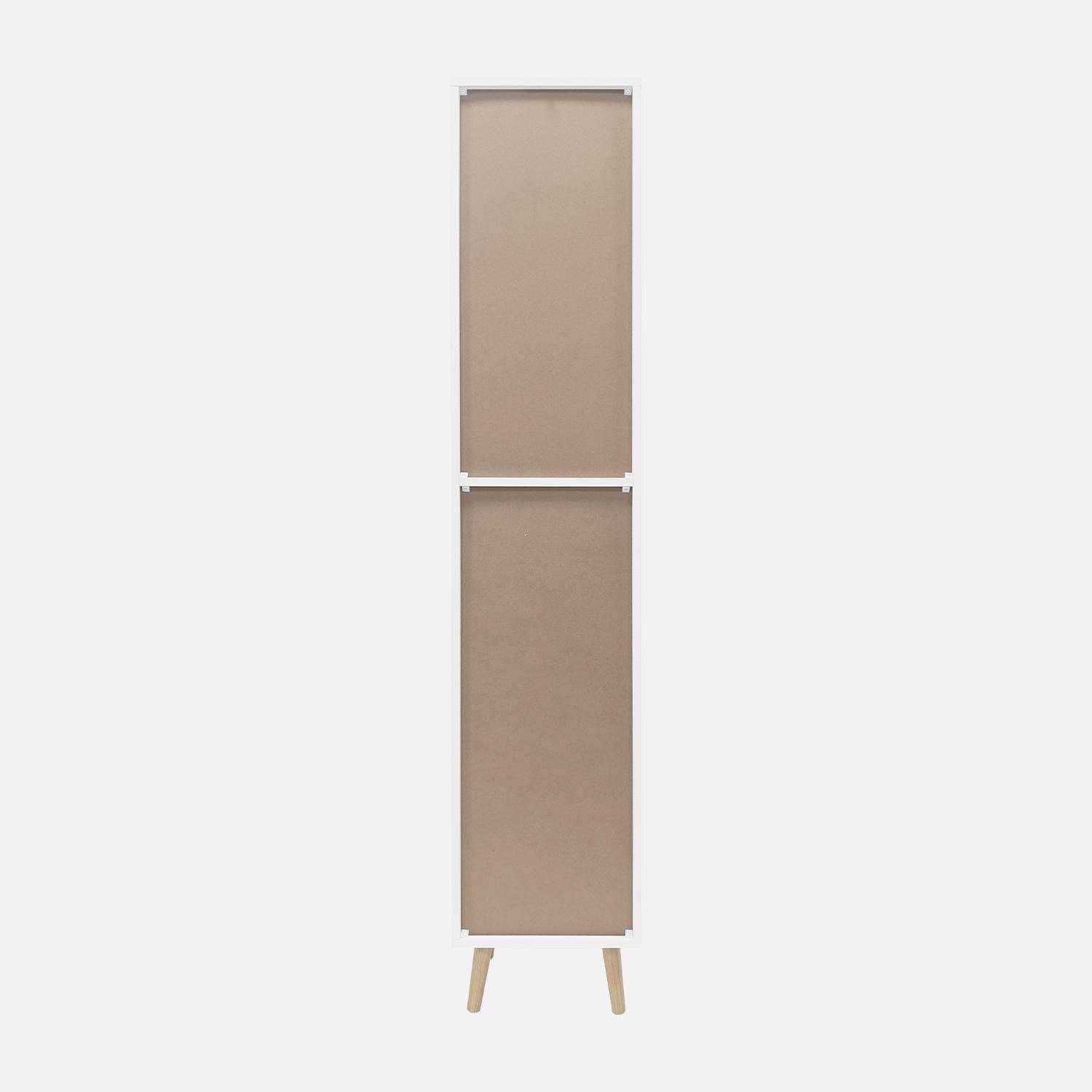 Columna de almacenamiento para cuarto de baño, Boheme, Blanco roto, 35x25x167 cm Photo5