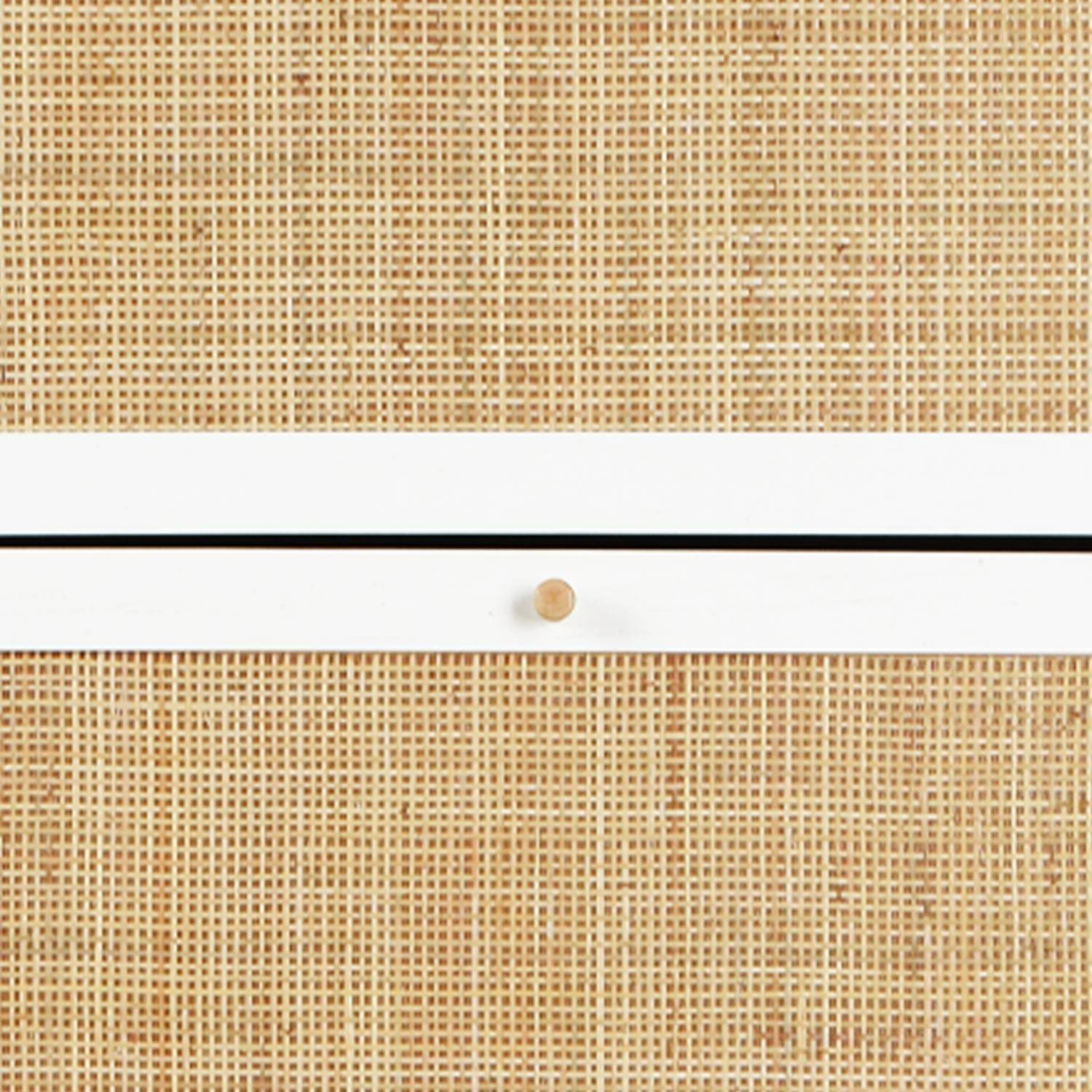 Mueble zapatero de caña, Boheme, Blanco, 75x26x131 cm,sweeek,Photo5