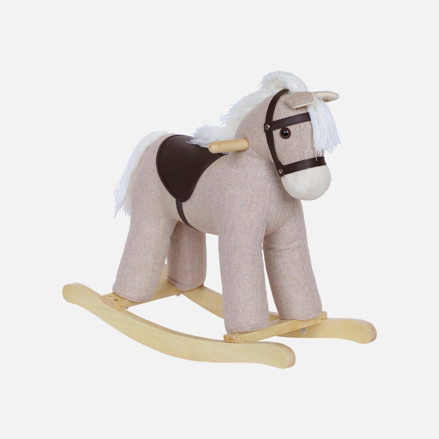 Caballo balancín para niños, Tornade, Marrón, 64x26x54 cm Photo3
