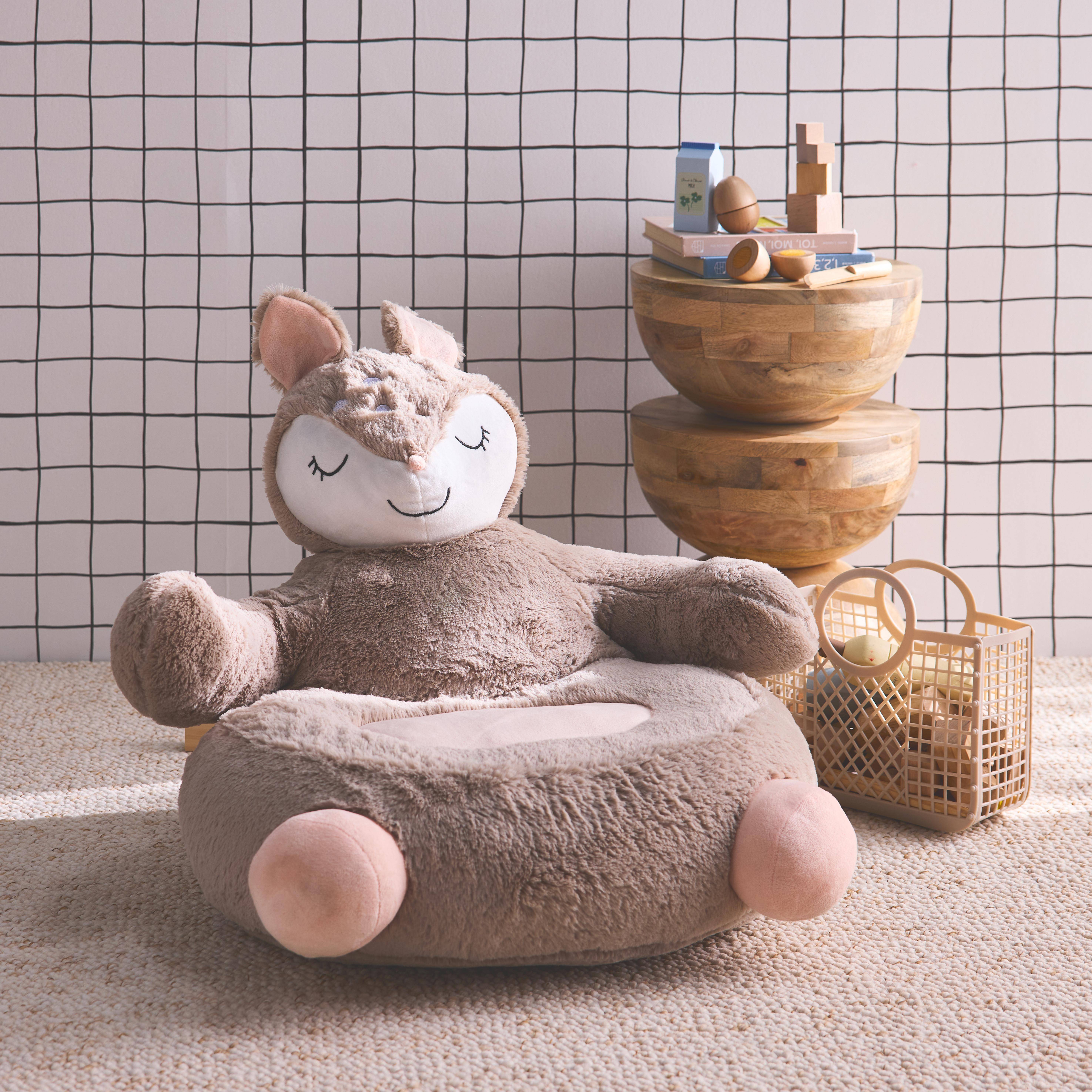 Fauteuil faon pour enfant, L 57 x 57 x 51cm Photo2