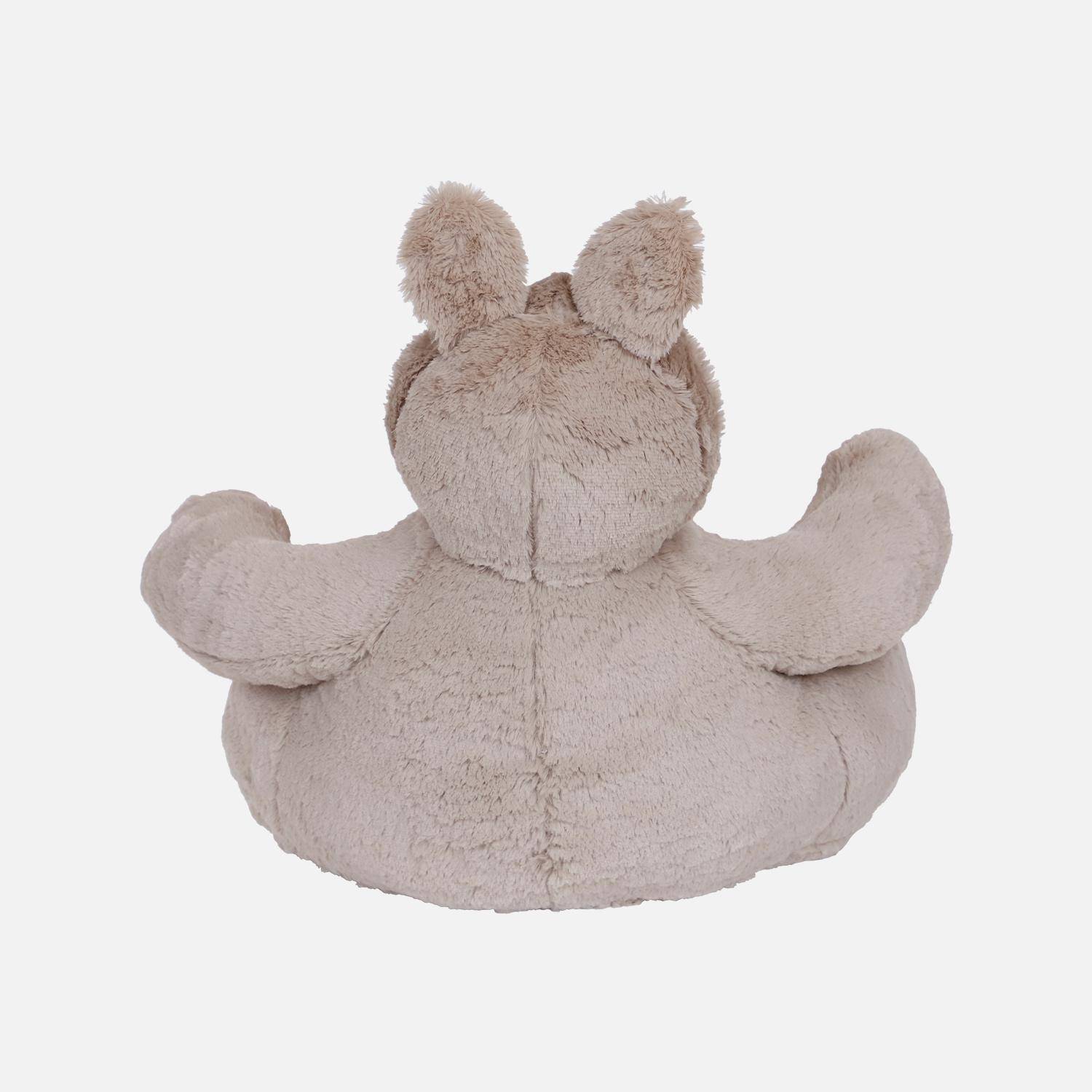 Sweeek - Scandinavische Fauteuil In Hout En Witte Boucléstof Kopen