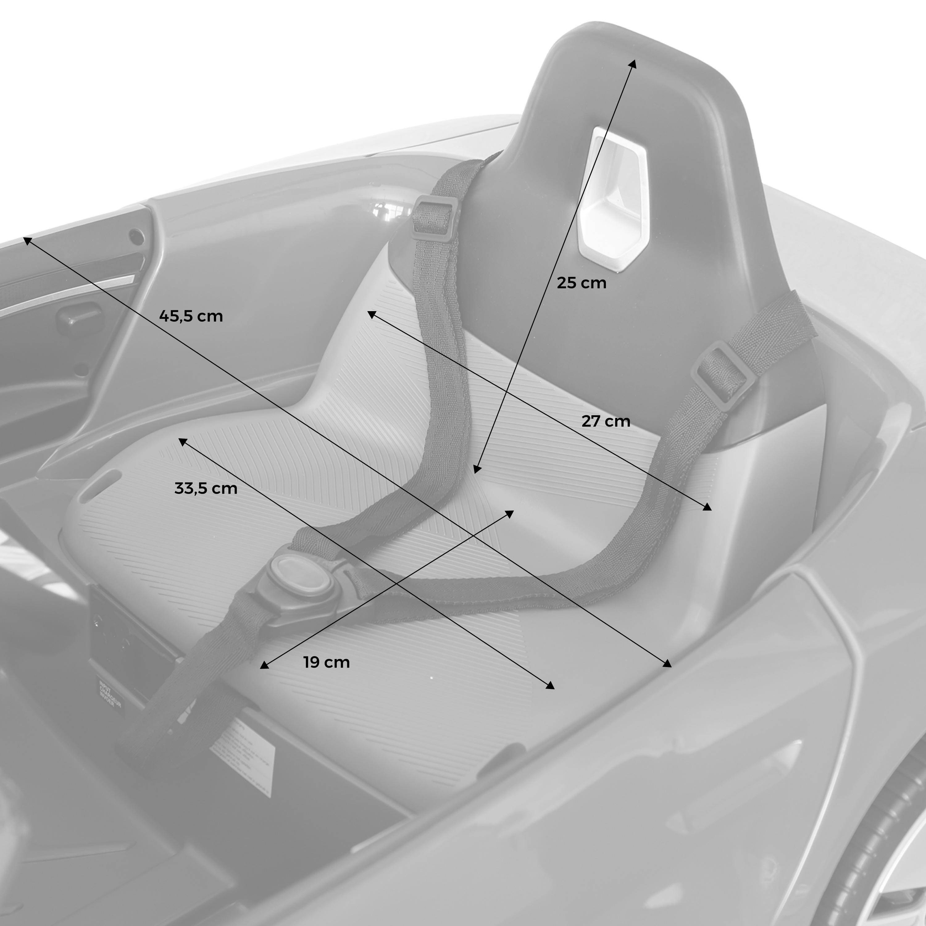 BMWi4 12V elektrische kinderwagen, 1 zitplaats, zwart Photo7