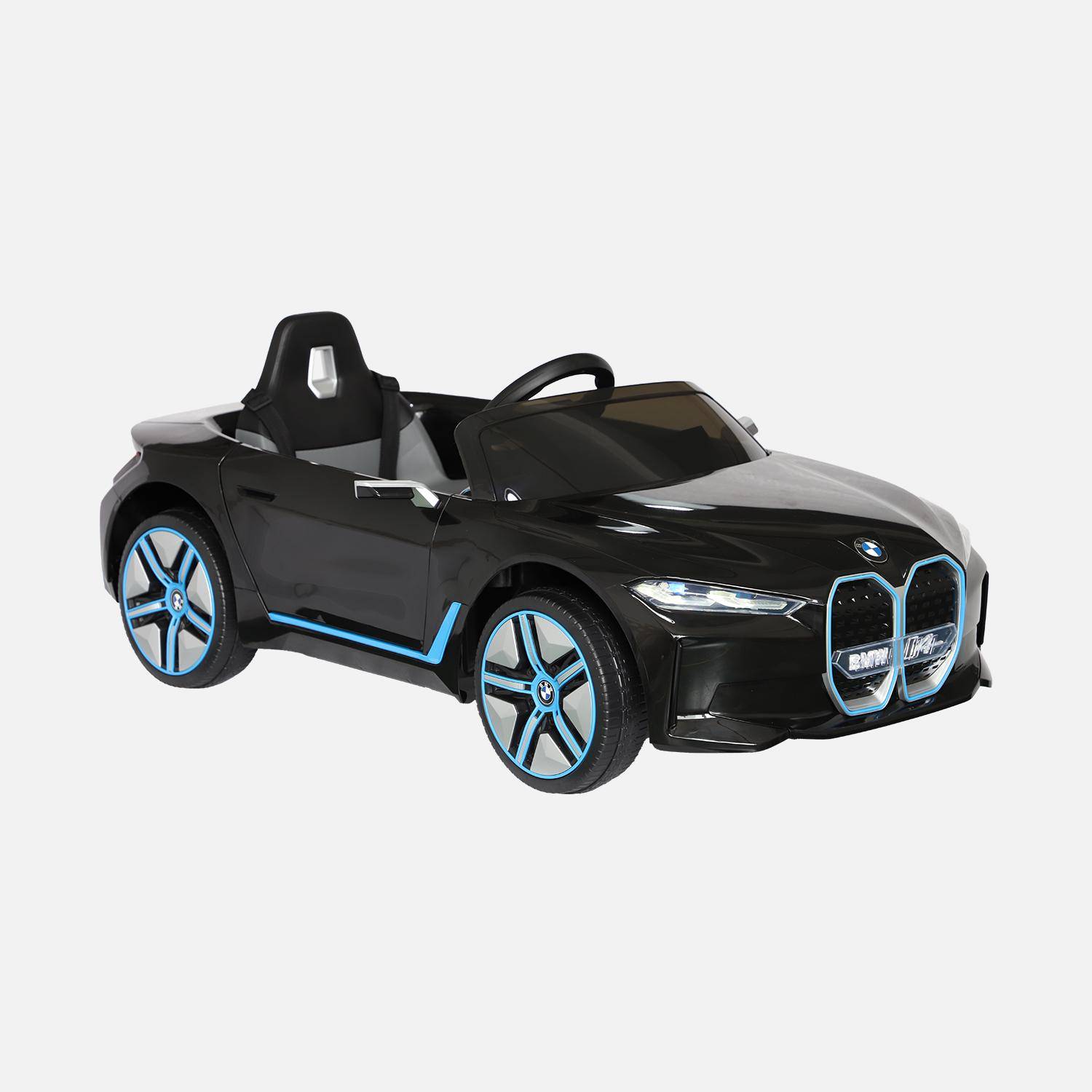 BMWi4 12V elektrische kinderwagen, 1 zitplaats, zwart Photo1