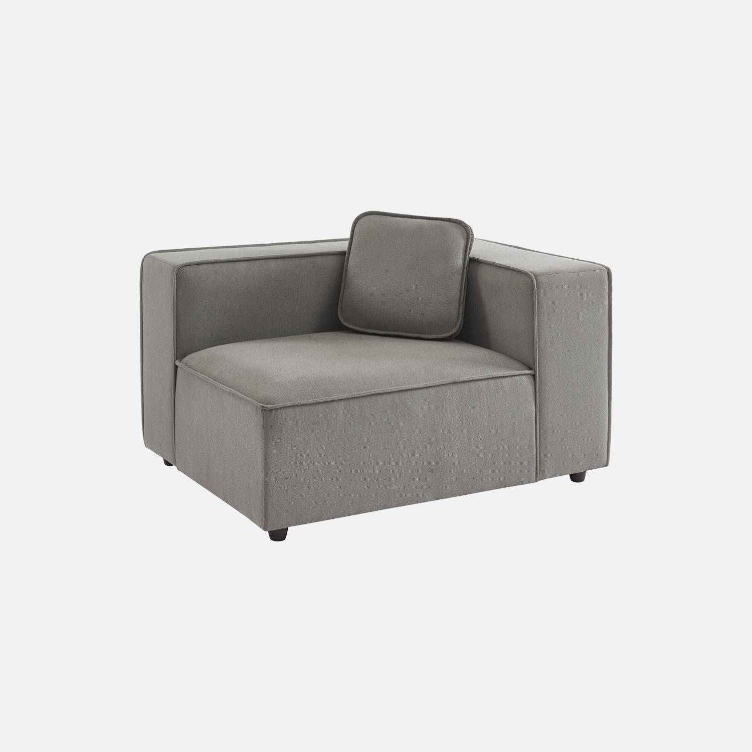 Water-repellent 2-seater modular sofa, 2 corners Photo5