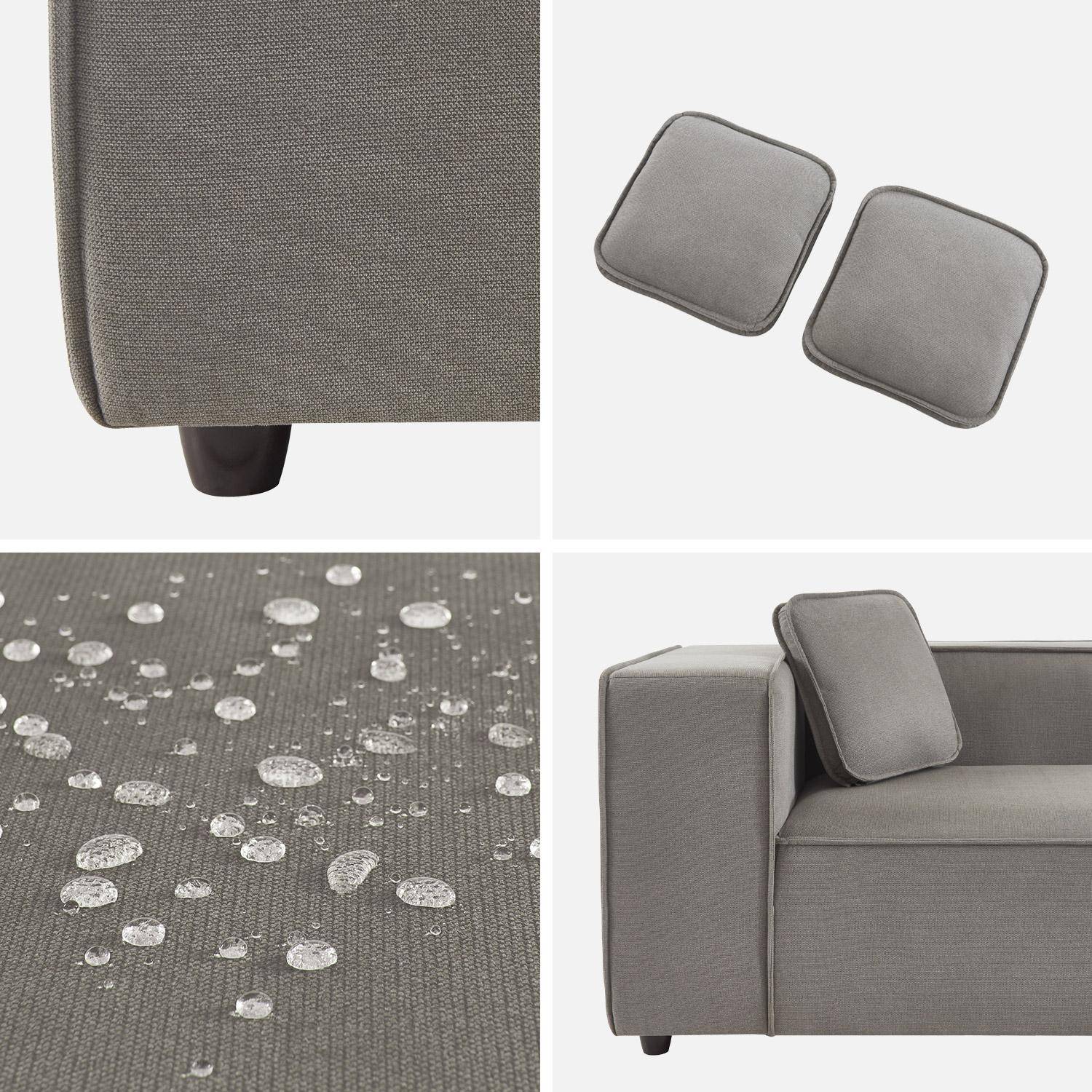 Water-repellent 2-seater modular sofa, 2 corners Photo6