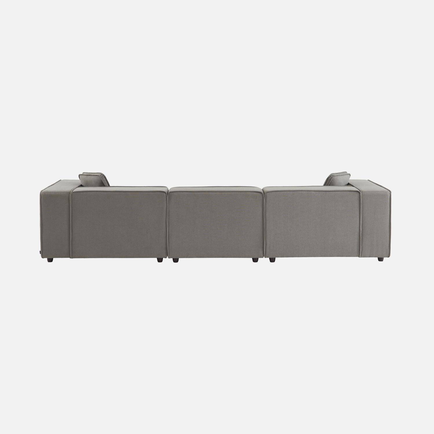 Modular sofa, water-repellent fabric, 3 seater, 2 corners + 1 armchair Photo7