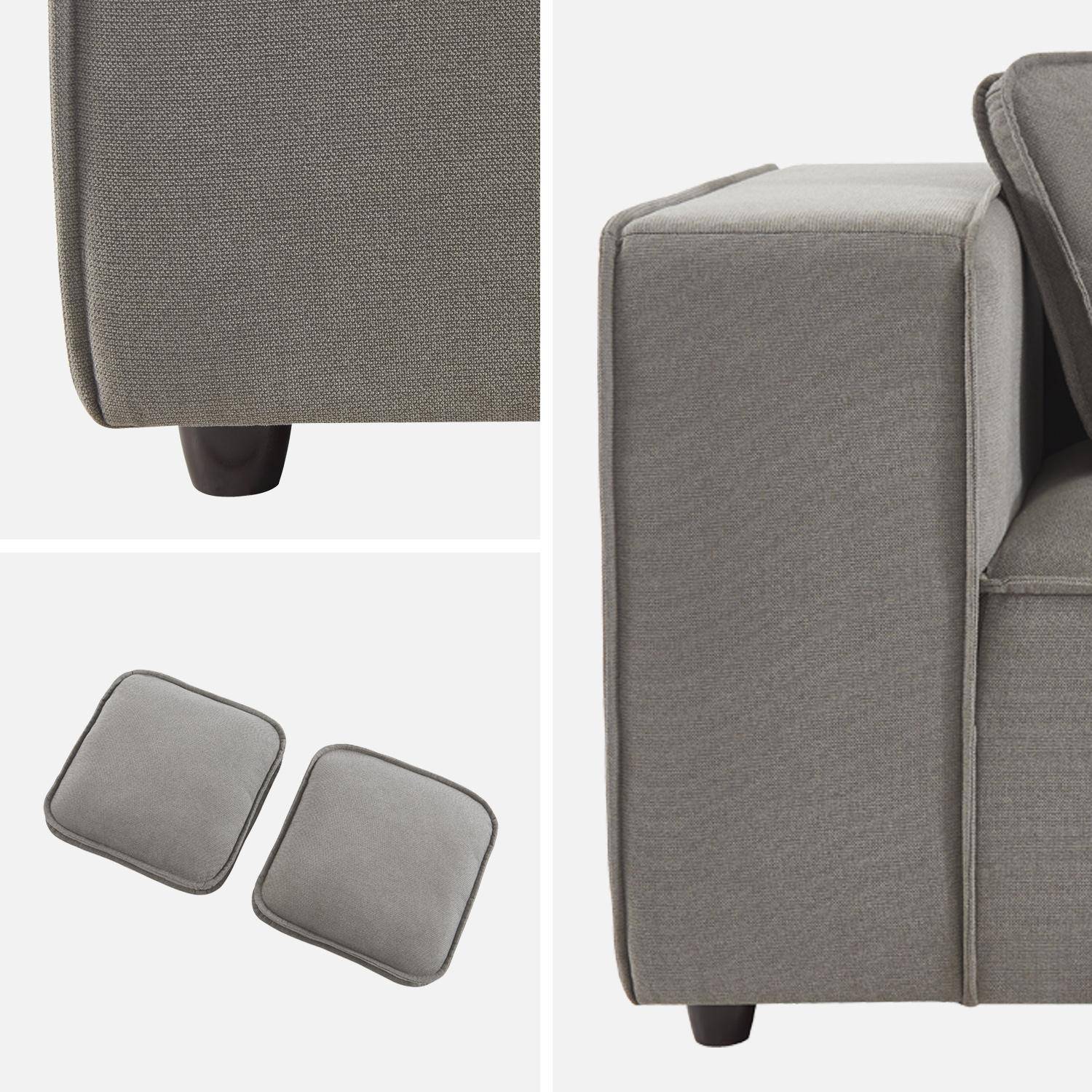 Modular sofa, water-repellent fabric, 3 seater, 2 corners + 1 armchair Photo9