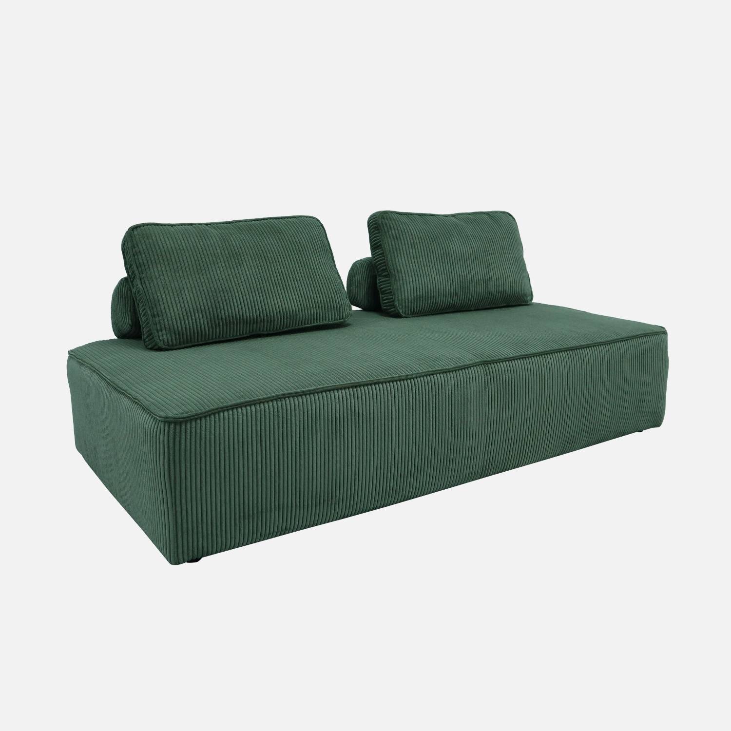 2-zits fauteuil voor groene modulaire bank | sweeek 