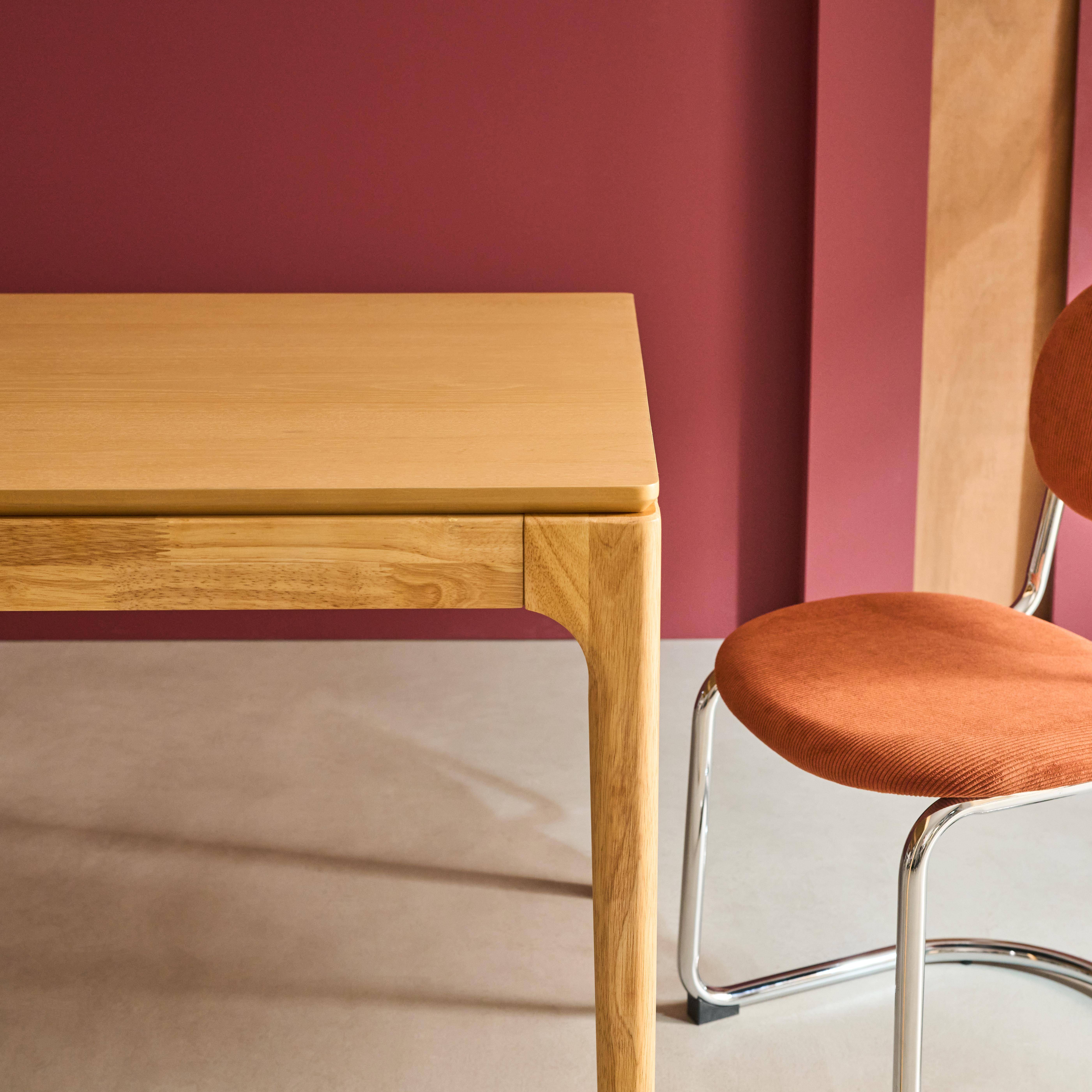 Mesa de jantar retangular madeira de 6 lugares, Elena, Natural, 160x90x76 cm,sweeek,Photo4