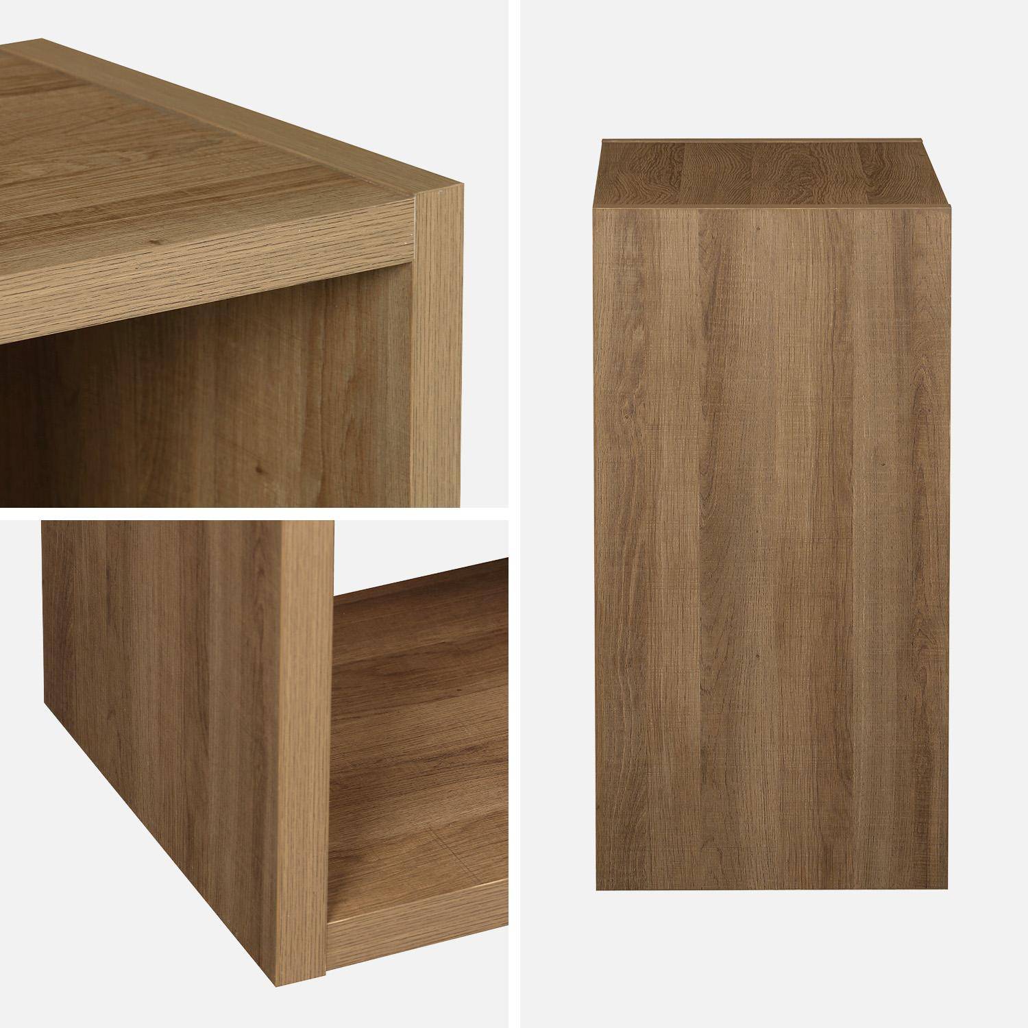 Estante cúbica, 2 níveis e 4 compartimentos, Basiks, Manguier, 76x39x76 cm,sweeek,Photo5