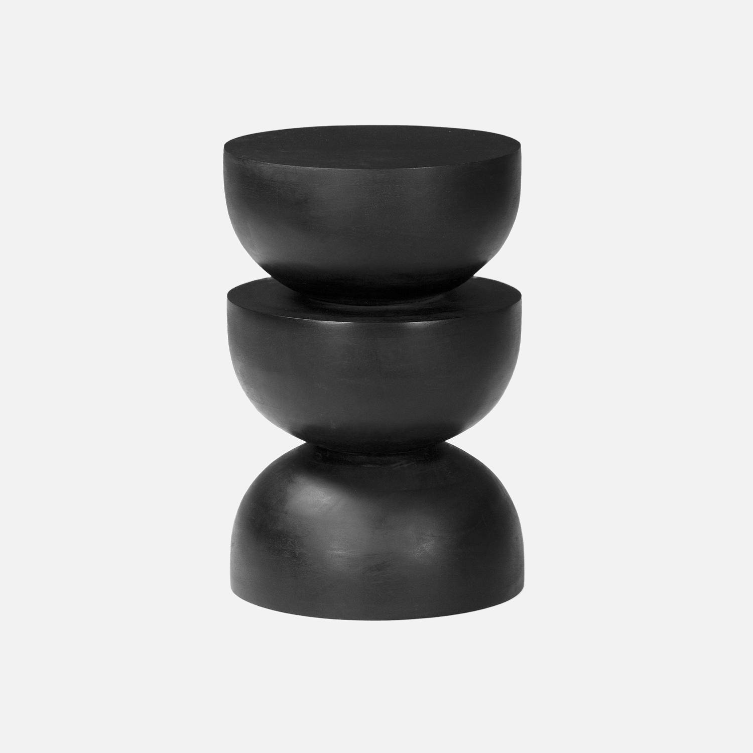 Wooden side table, Sita, Black, 30x30x45 cm,sweeek,Photo3