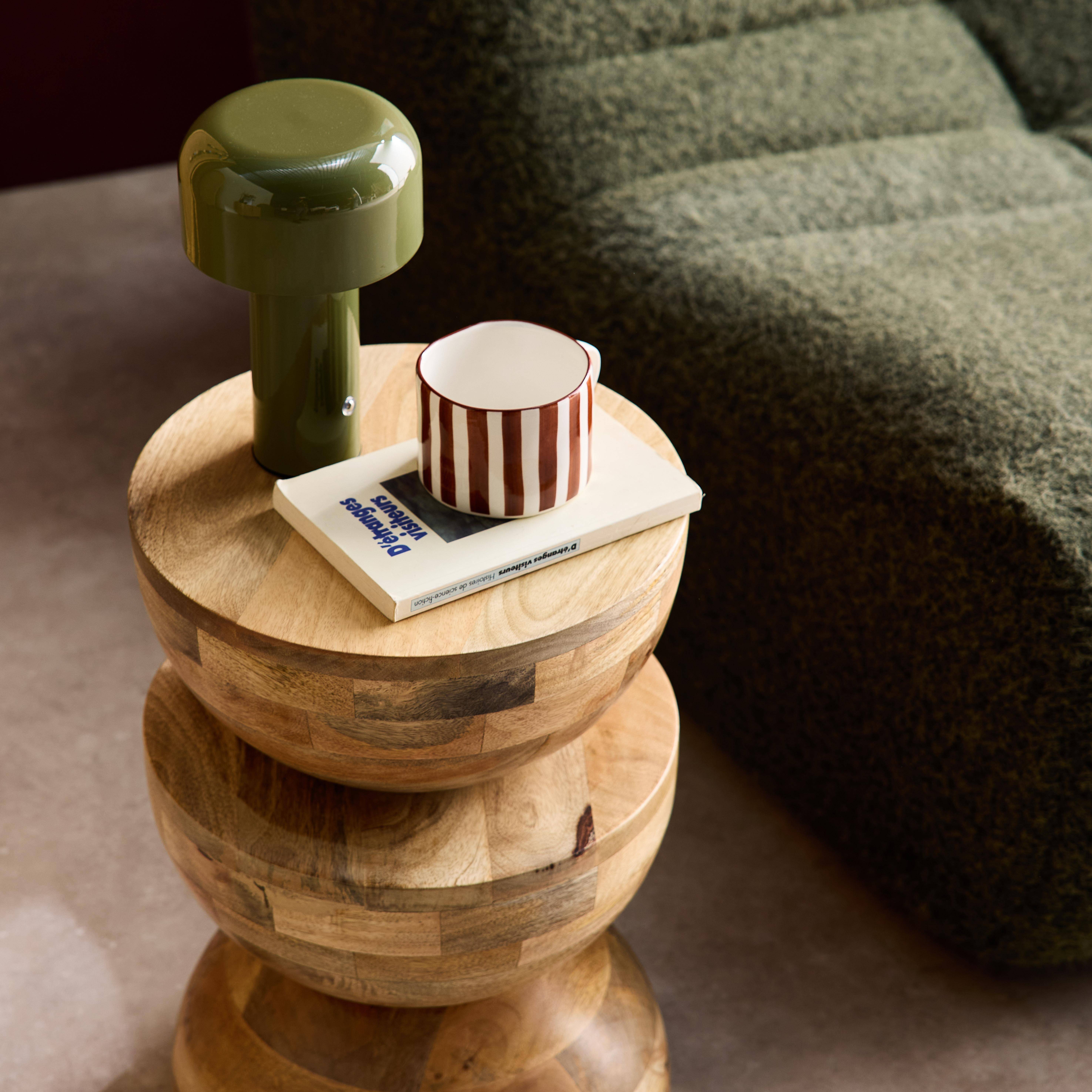 Wooden side table, Sita, Natural, 30x30x45 cm,sweeek,Photo2