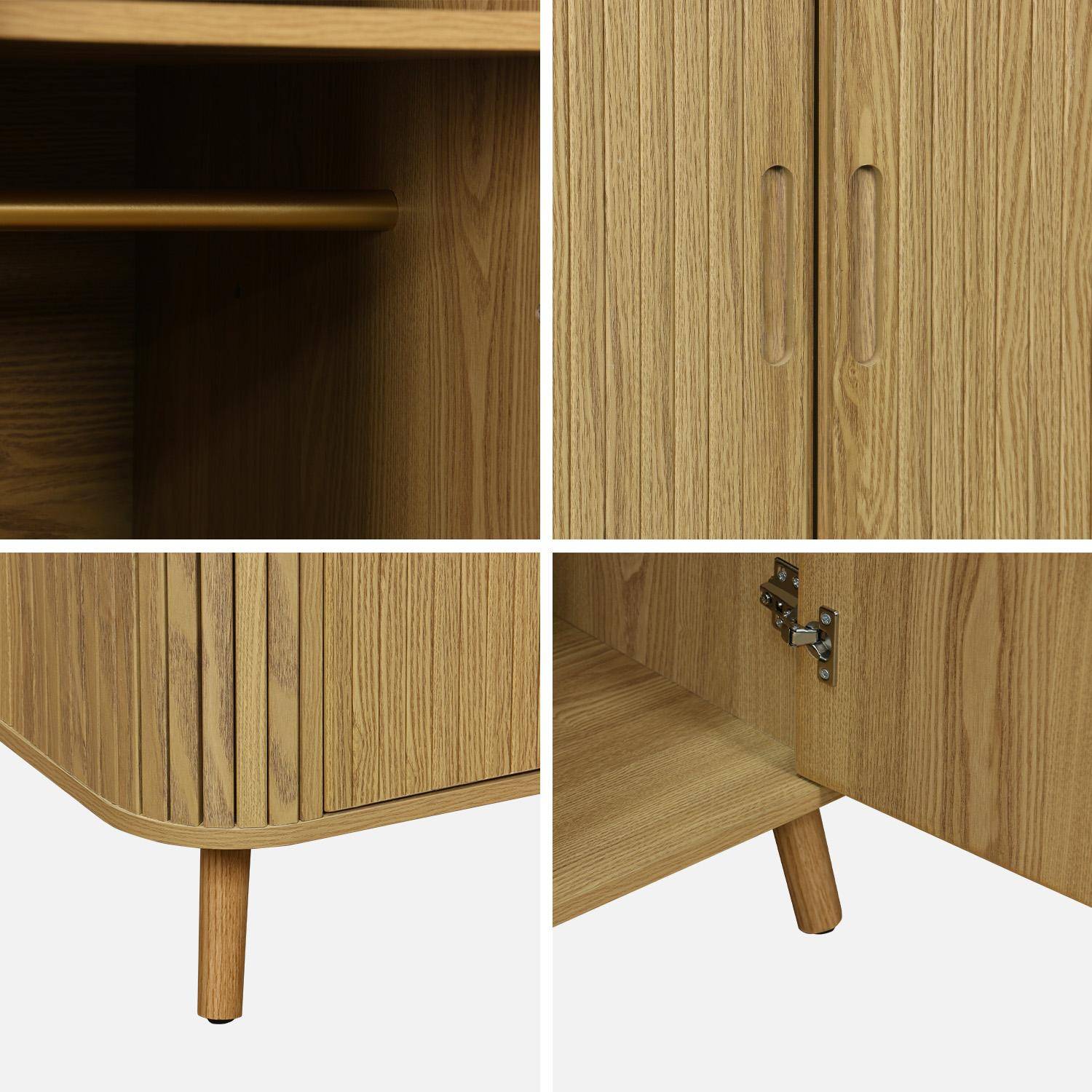 2-deurs houten kast met groef en leg- en hangruimte, B 90 x D 60 x H 180cm,sweeek,Photo4