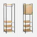 Modulares Kleiderschrank-Set schwarz mit 4 Elementen, B 280 x T 48 x H 190 cm - Clever Photo6 Modulares Kleiderschrank-Set schwarz mit 4 Elementen, B 280 x T 48 x H 190 cm - Clever Photo6