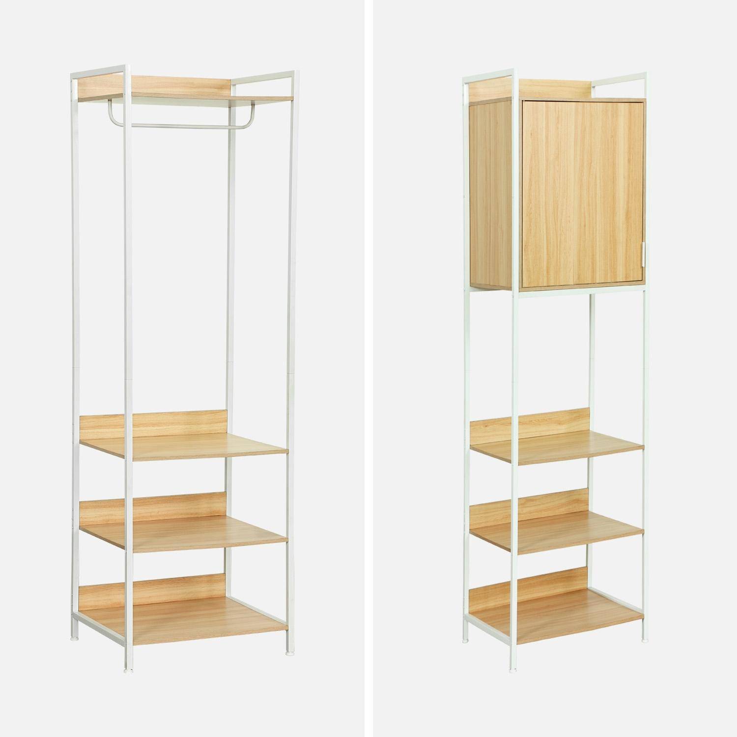 Witte kledingkast met 4 elementen, B 280 x D 48 x H 190 cm,sweeek,Photo5