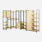 Czarny zestaw szaf modułowych z 5 jednostkami, szer. 360 x gł. 48 x wys. 190 Photo3 Czarny zestaw szaf modułowych z 5 jednostkami, szer. 360 x gł. 48 x wys. 190 Photo3