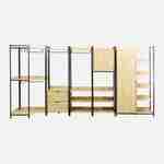 Czarny zestaw szaf modułowych z 5 jednostkami, szer. 360 x gł. 48 x wys. 190 Photo4 Czarny zestaw szaf modułowych z 5 jednostkami, szer. 360 x gł. 48 x wys. 190 Photo4