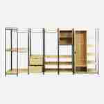 Czarny zestaw szaf modułowych z 5 jednostkami, szer. 360 x gł. 48 x wys. 190 Photo5 Czarny zestaw szaf modułowych z 5 jednostkami, szer. 360 x gł. 48 x wys. 190 Photo5