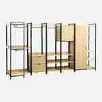 Czarny zestaw szaf modułowych z 5 jednostkami, szer. 360 x gł. 48 x wys. 190 Photo2 Czarny zestaw szaf modułowych z 5 jednostkami, szer. 360 x gł. 48 x wys. 190 Photo2