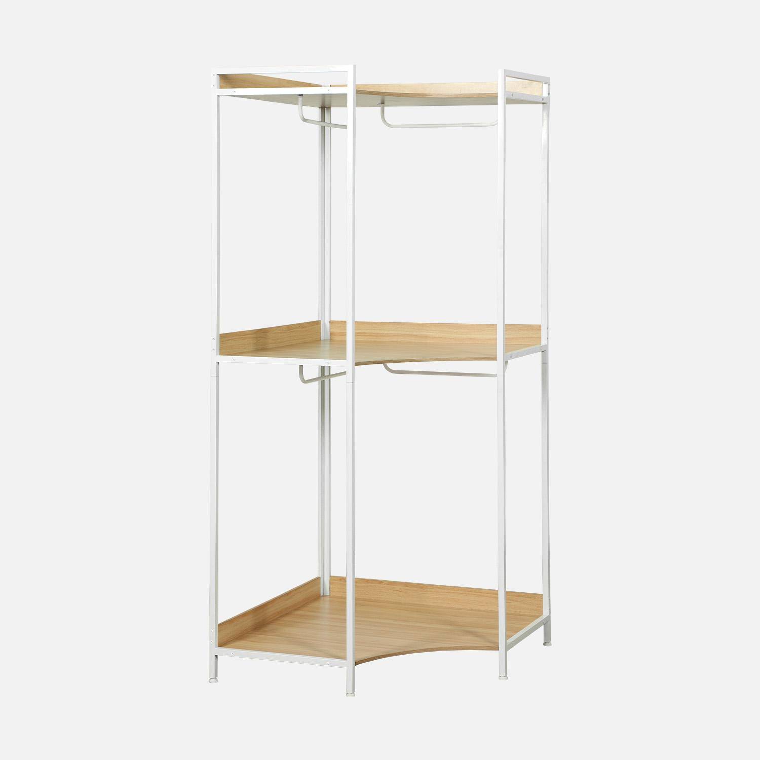 Kit armadio modulare con 5 elementi, Clever, Bianco, 360x48x190 cm Photo2