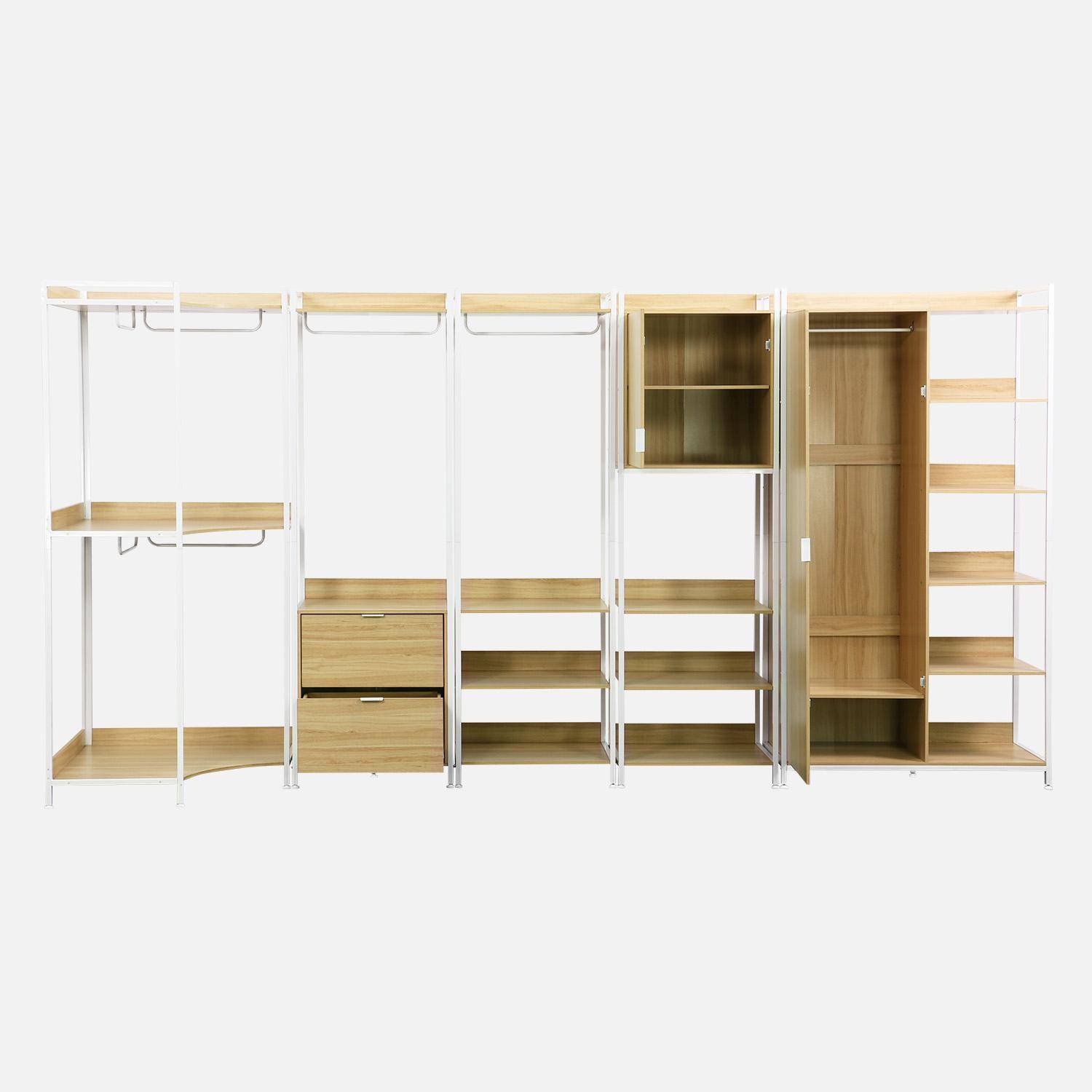Kit armadio modulare con 5 elementi, Clever, Bianco, 360x48x190 cm Photo5