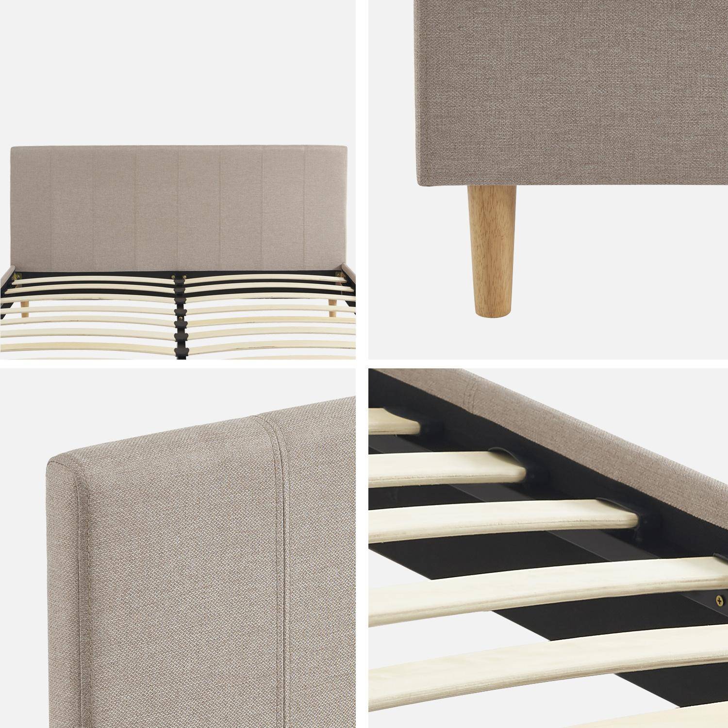 Struttura Letto Full Con Testiera A Cuore Viola | Weehom | Piattaforma In Acciaio Con Contenitore - 2
