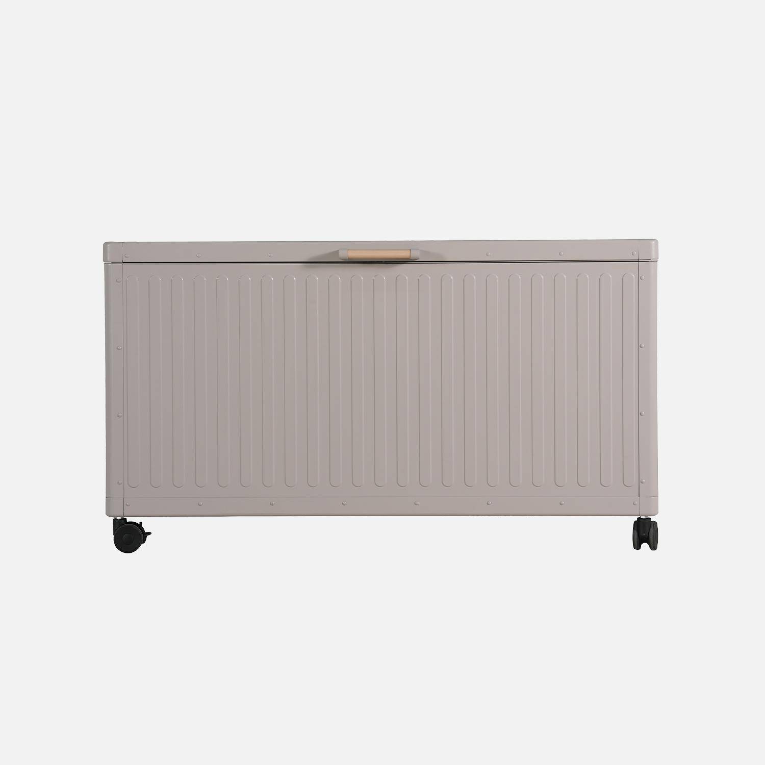 Caja de jardín de aluminio, 775L, Boston, Gris pardo, 164.8x72.4x70 cm,sweeek,Photo4