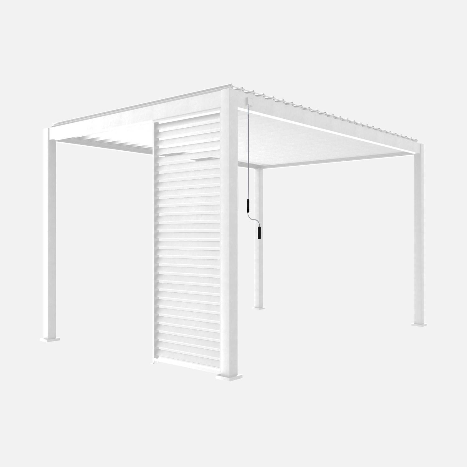 Persienne pour pergola bioclimatique 100cm, blanc