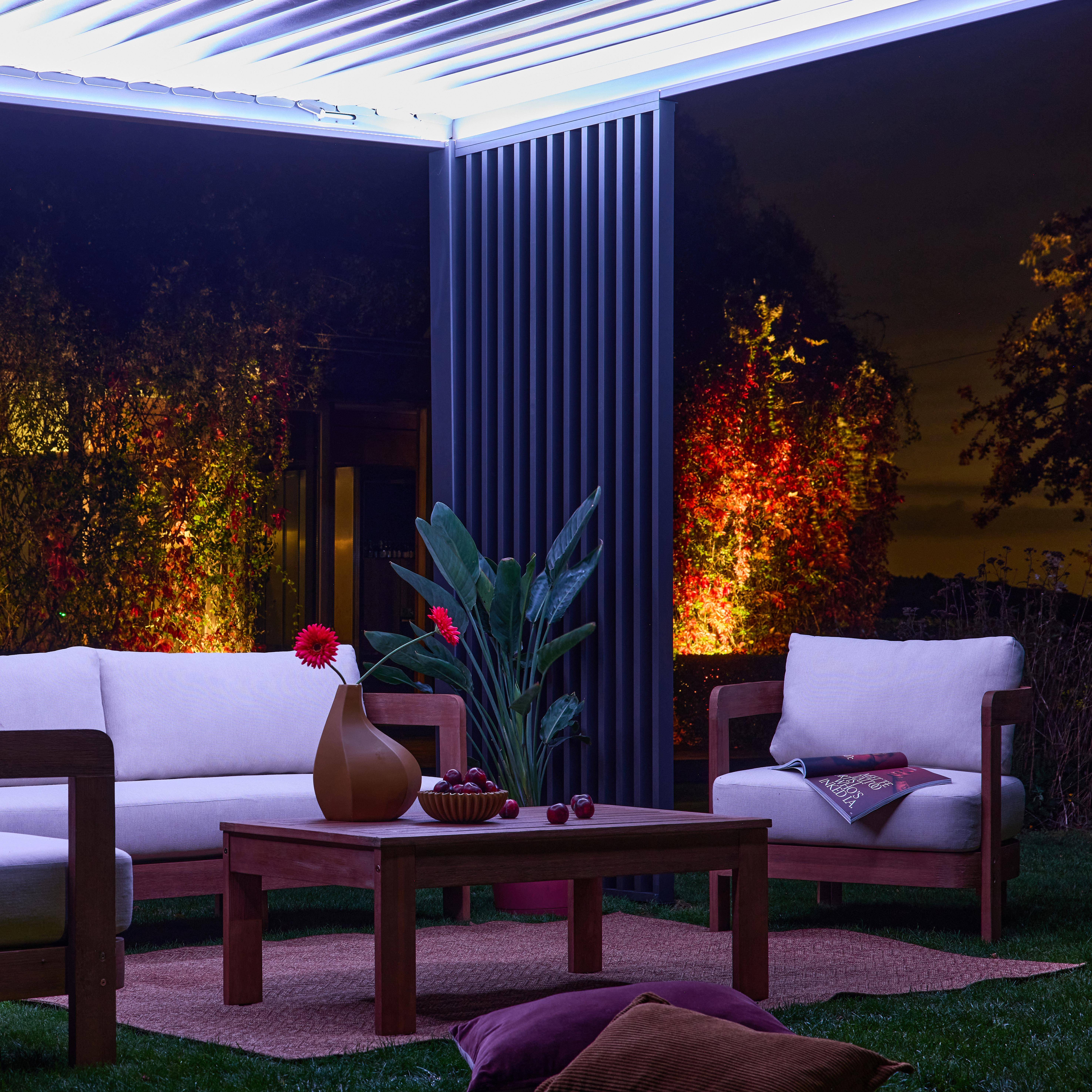 Triomphe persiana verticale in alluminio a lamelle 3m Antracite - 92.5x92.5x236 cm Photo2