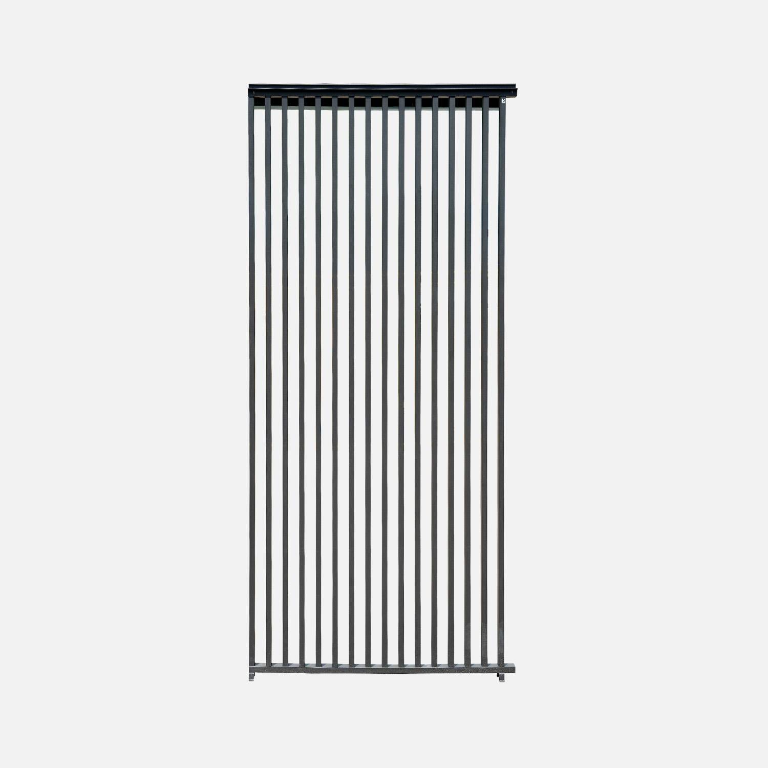Aluminium verticale lamellenwand 100cm voor Triomphe pergola 3x3m V2 4x3m 6x3m antraciet - Triomphe,sweeek,Photo4