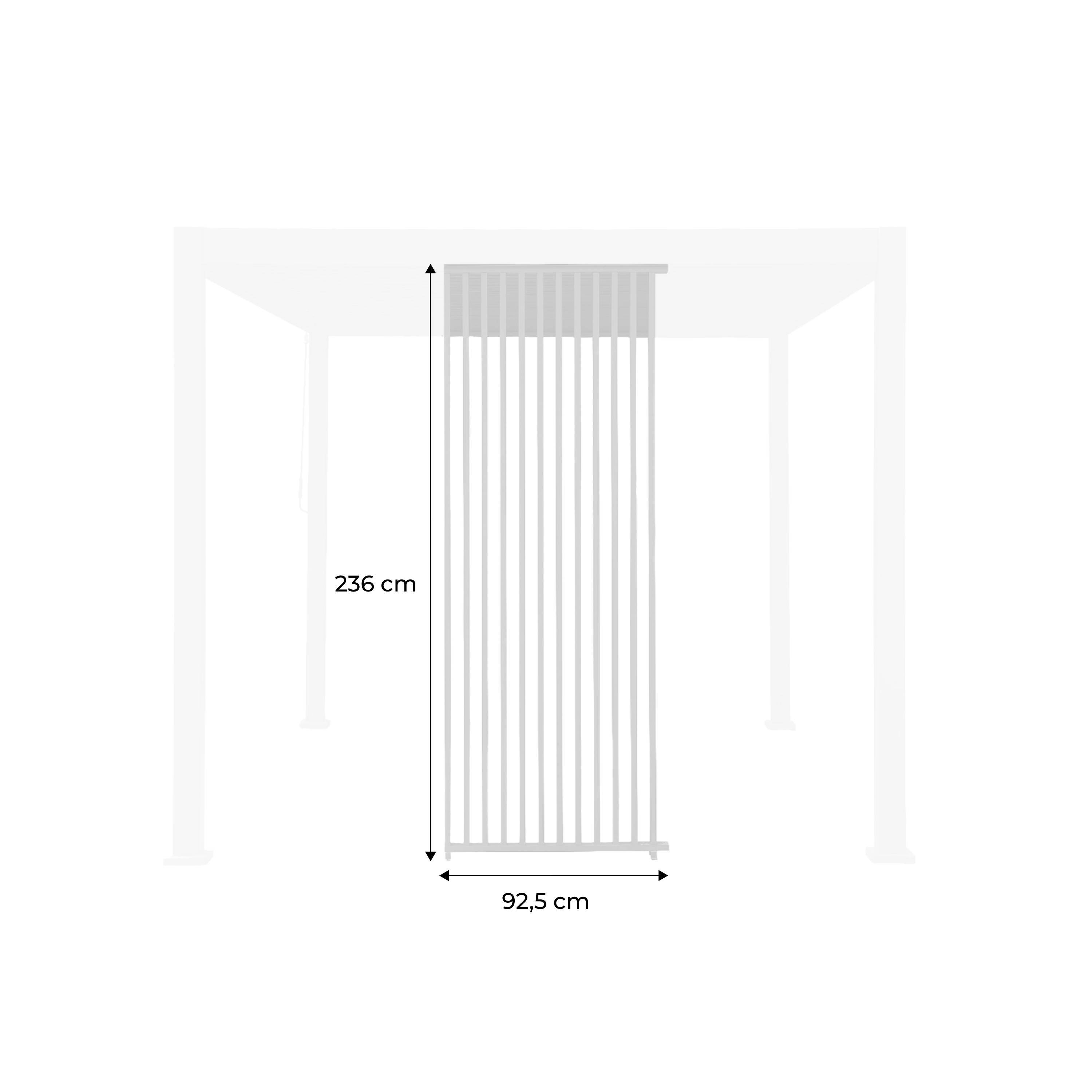 Vertikale Lamellenwand 100cm für Pergola Triomphe Aluminium anthrazit,sweeek,Photo4