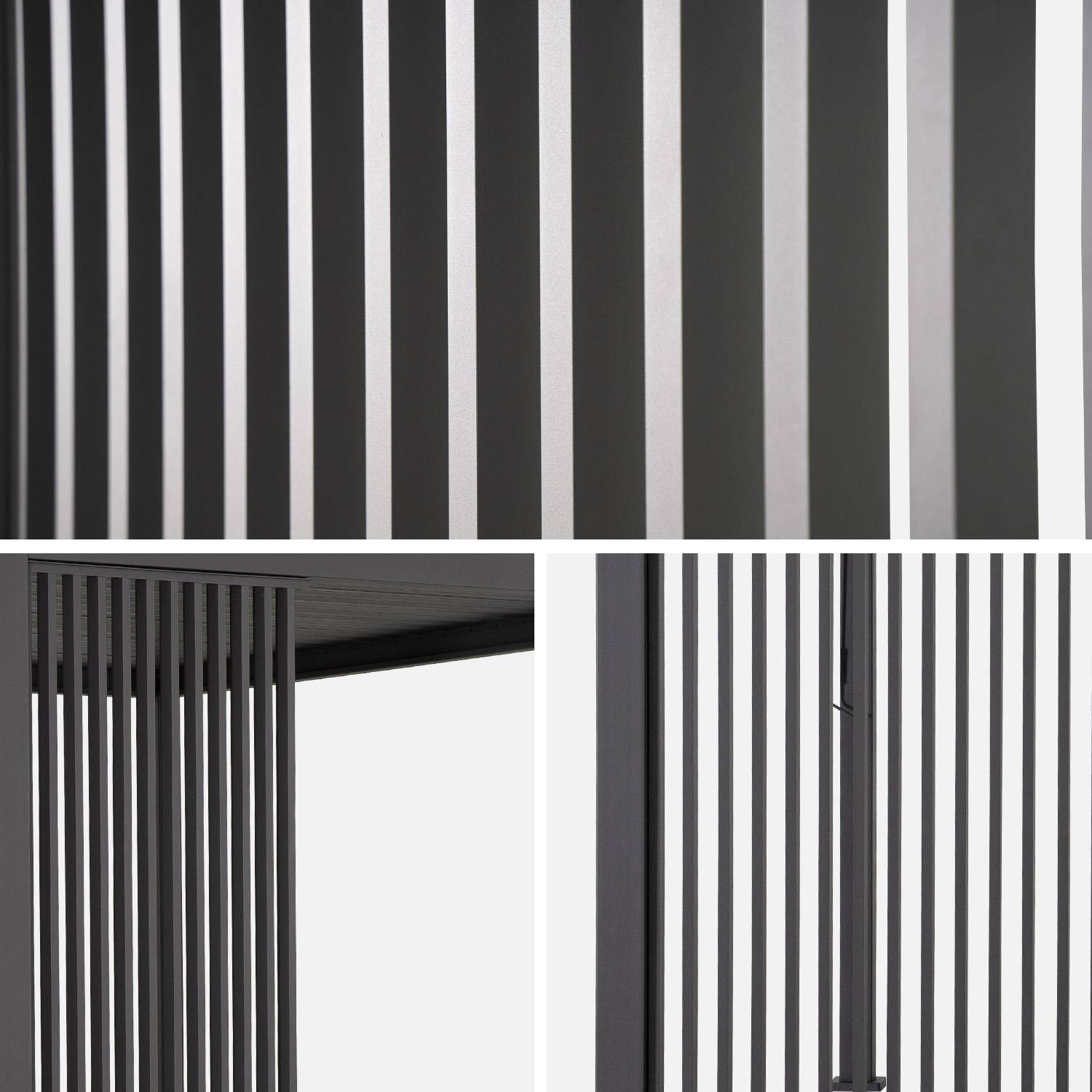 Triomphe persiana verticale in alluminio a lamelle 3m Antracite - 92.5x92.5x236 cm,sweeek,Photo7