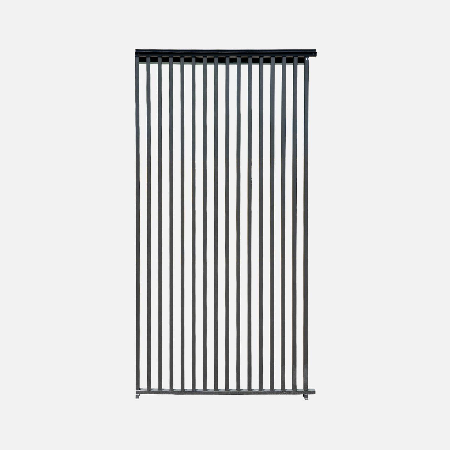 Aluminium verticale lamellenwand 130cm voor Triomphe pergola 4x3m antraciet - Triomphe,sweeek,Photo8