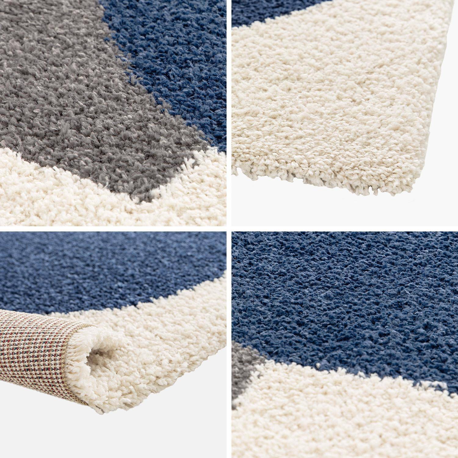 Tapis intérieur shaggy, motifs géométriques, multicolore, 120 x 170cm Photo5