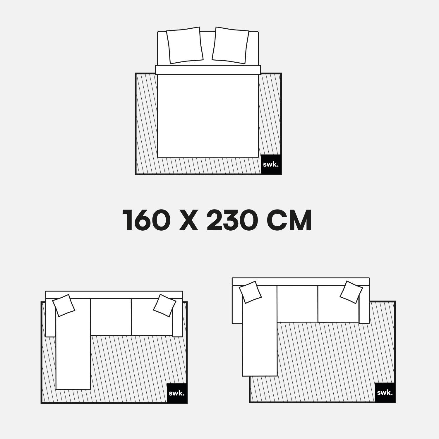 Shaggy tapijt, geometrisch patroon, veelkleurig, 160 x 230cm,sweeek,Photo4