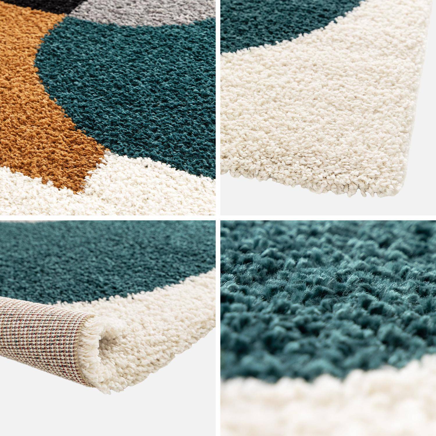 Tapis intérieur shaggy, motifs géométriques, multicolore, 200 x 290cm Photo3