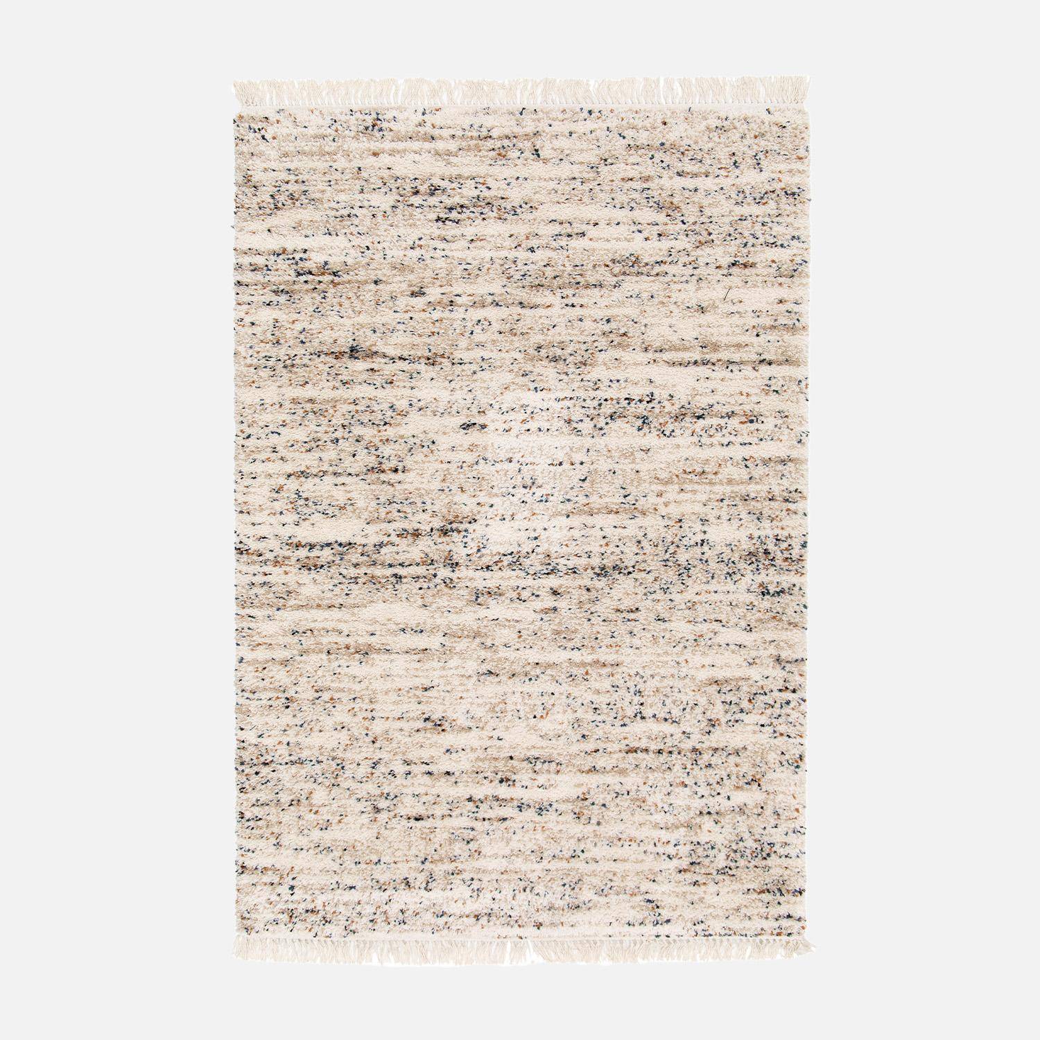 Interior rug with mottled pattern, cream, Richie, 230x160x3 cm Photo3