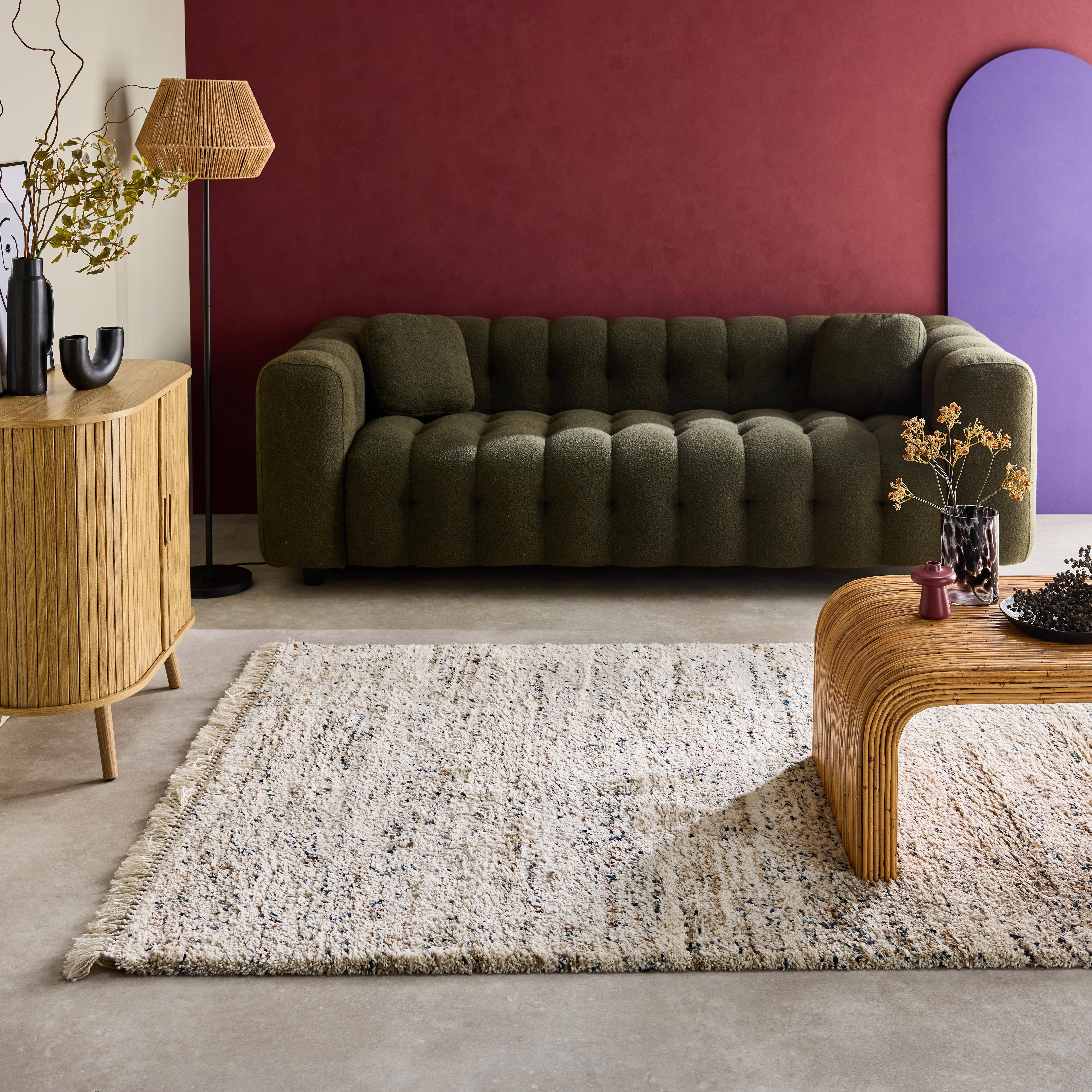 Tapis intérieur avec motif tacheté, crème, 80 x 150 cm Photo1