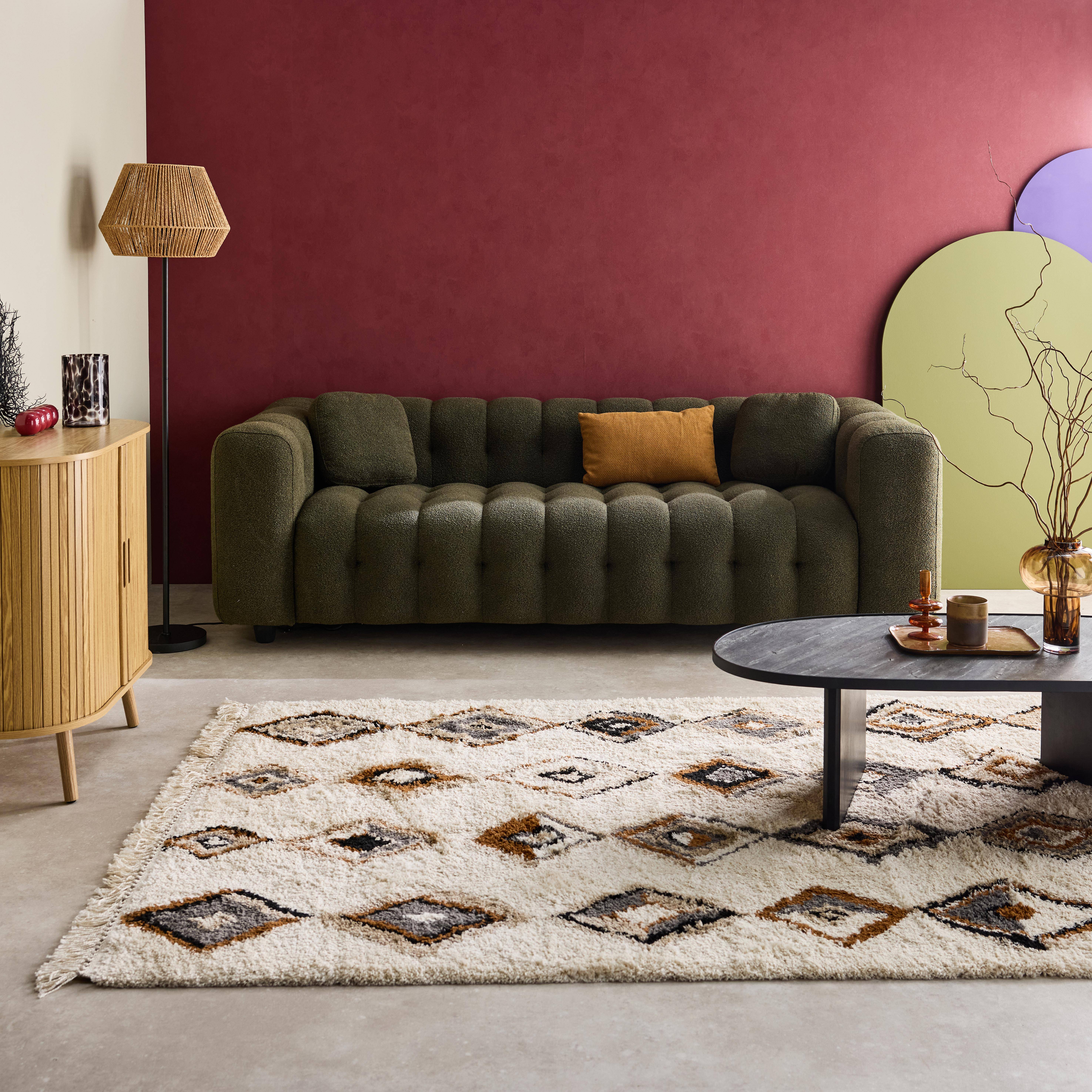 Tapis intérieur avec motifs ethniques, beige, 160 x 230 cm Photo1