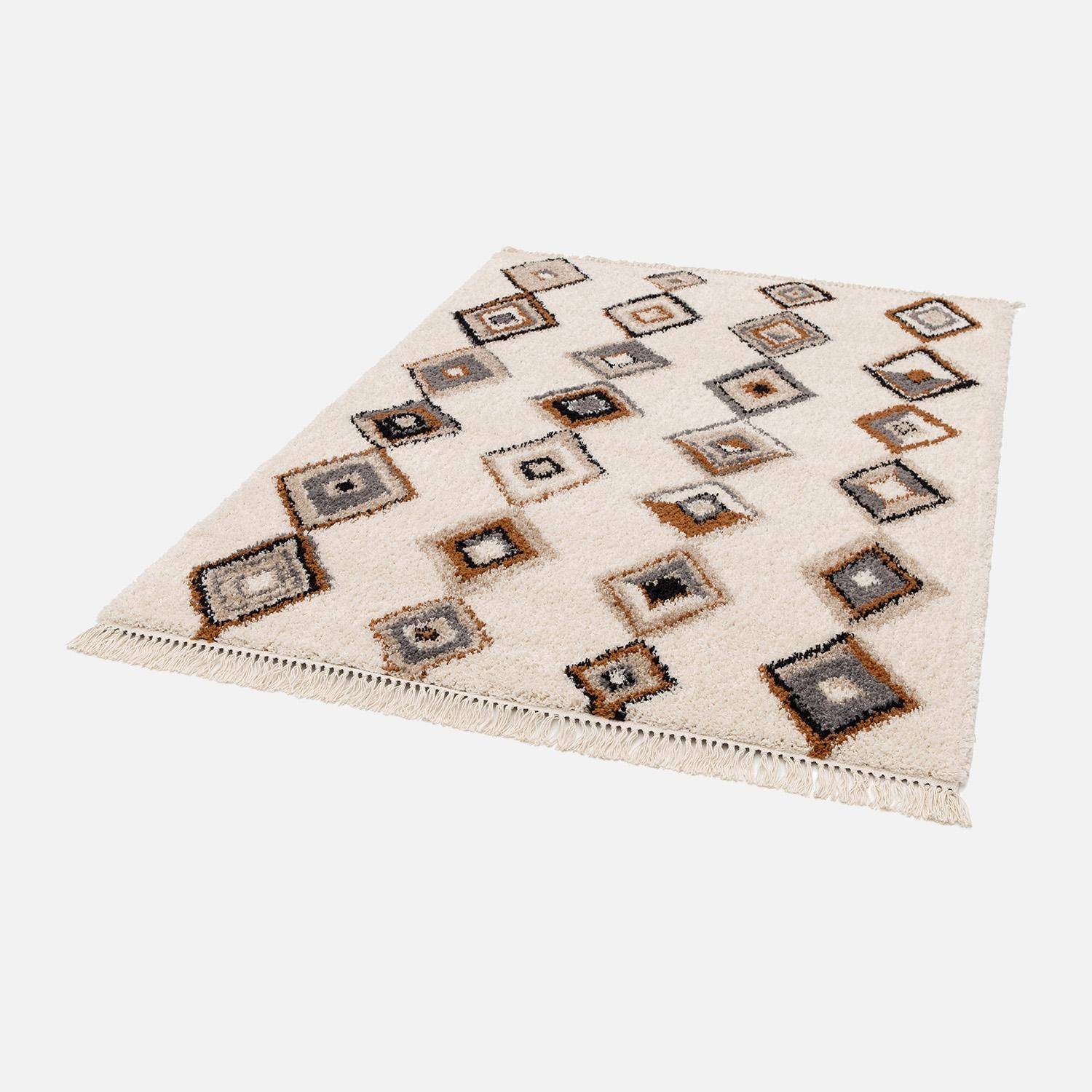 Tapis intérieur avec motifs ethniques, beige, 160 x 230 cm Photo1