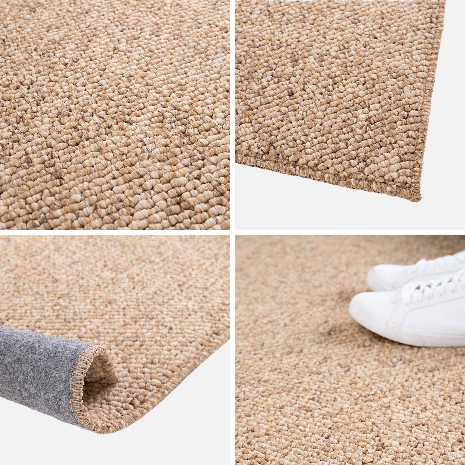 Tapis intérieur bouclette caramel effet chiné 120x170cm,sweeek,Photo4