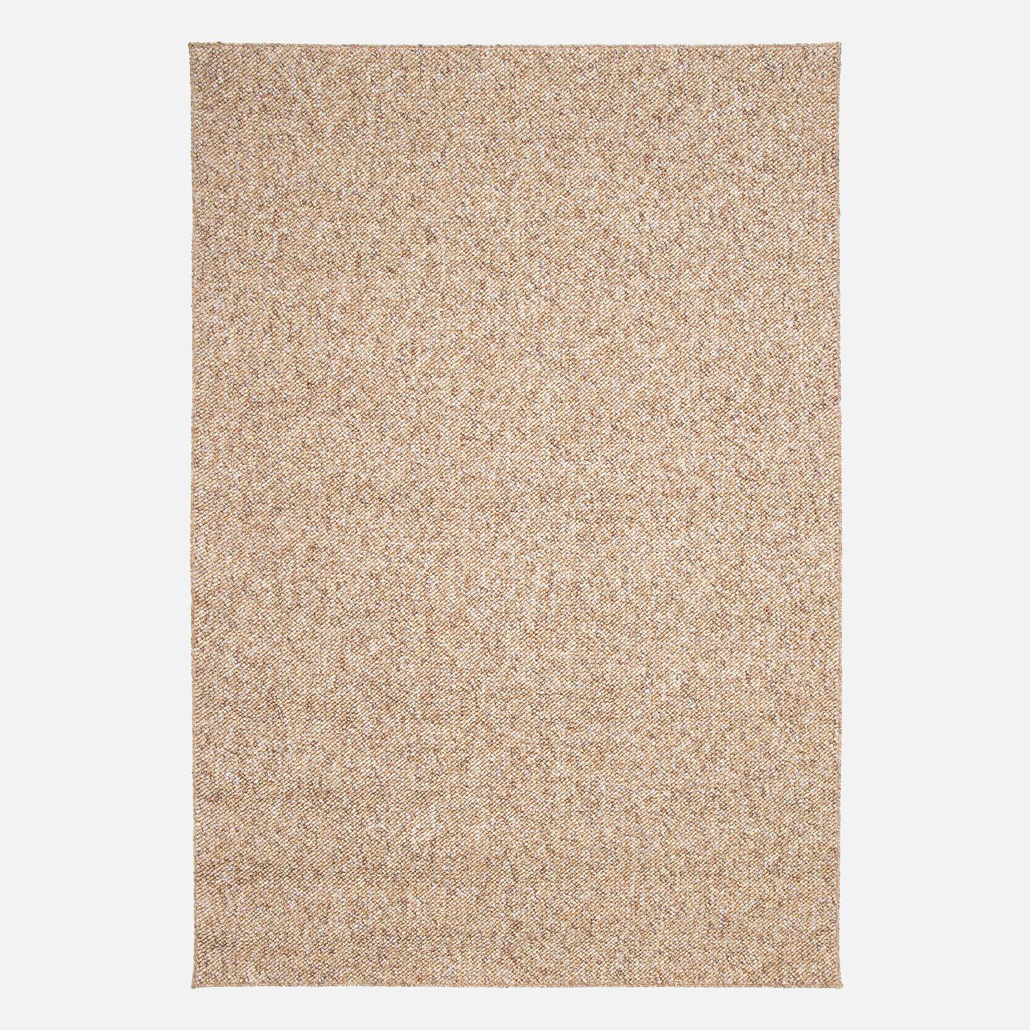 Tapis intérieur bouclette caramel effet chiné 160x230cm Photo1